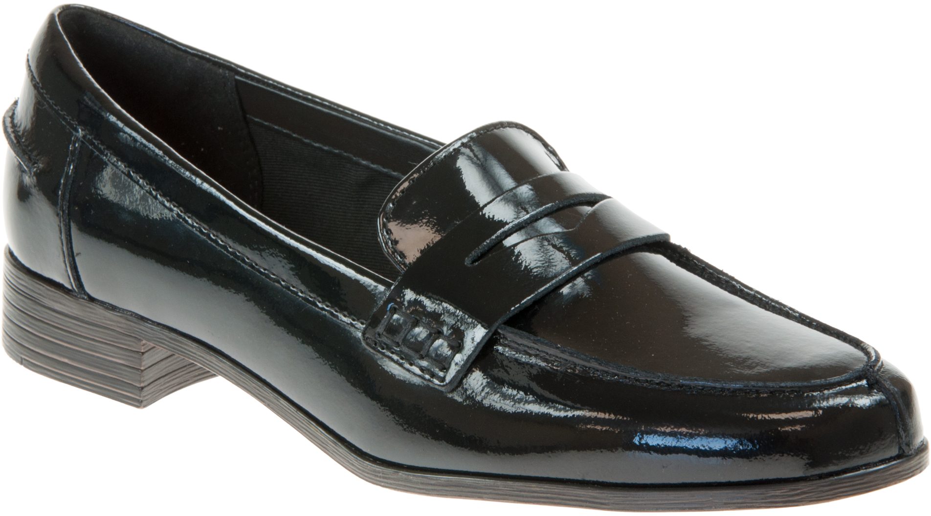 Clarks Hamble Loafer Black Patent 26147536 Loafers & Moccasins