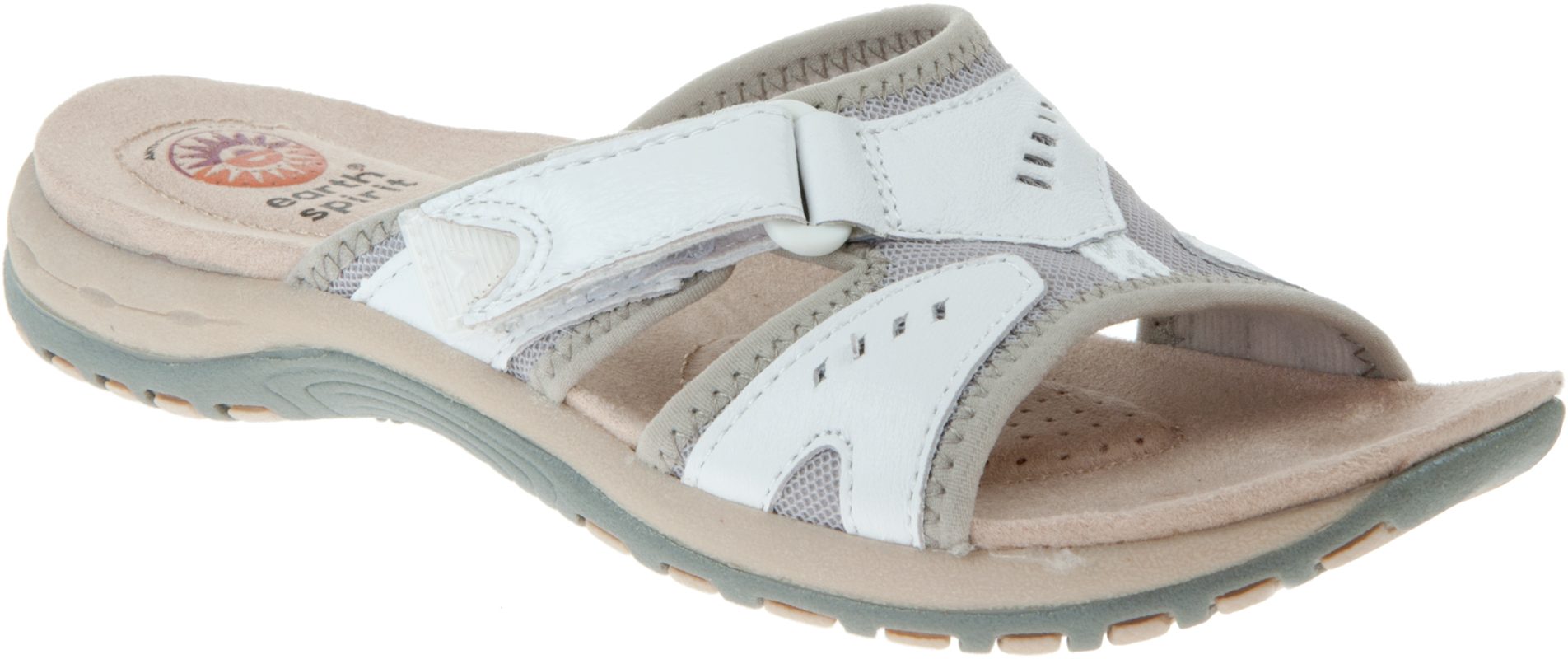 Earth Spirit Wickford White 30519 - Mule Sandals - Humphries Shoes