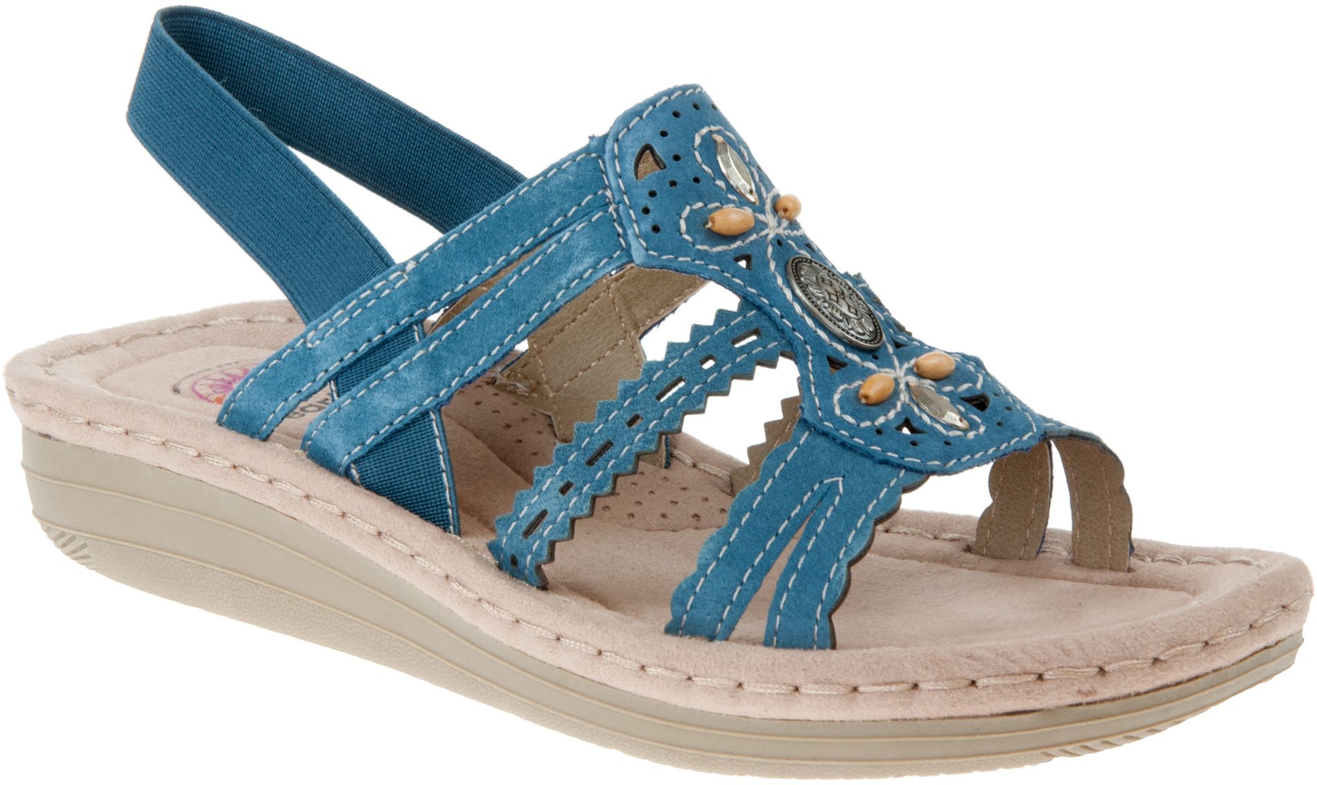 Earth Spirit Portland Cobalt Blue 30555 - Full Sandals - Humphries Shoes