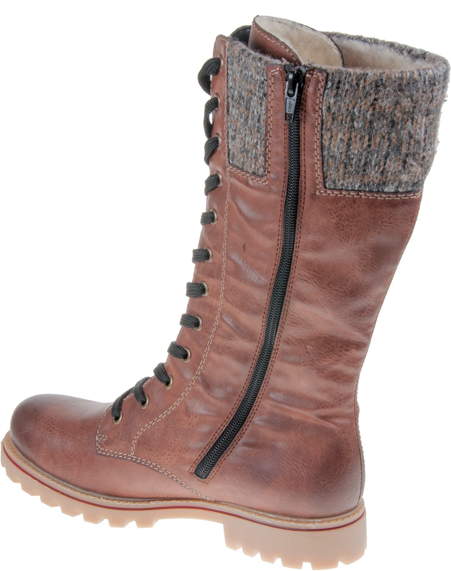 Rieker Emily Tex Brandy Z1443-24 - Calf Boots - Humphries Shoes