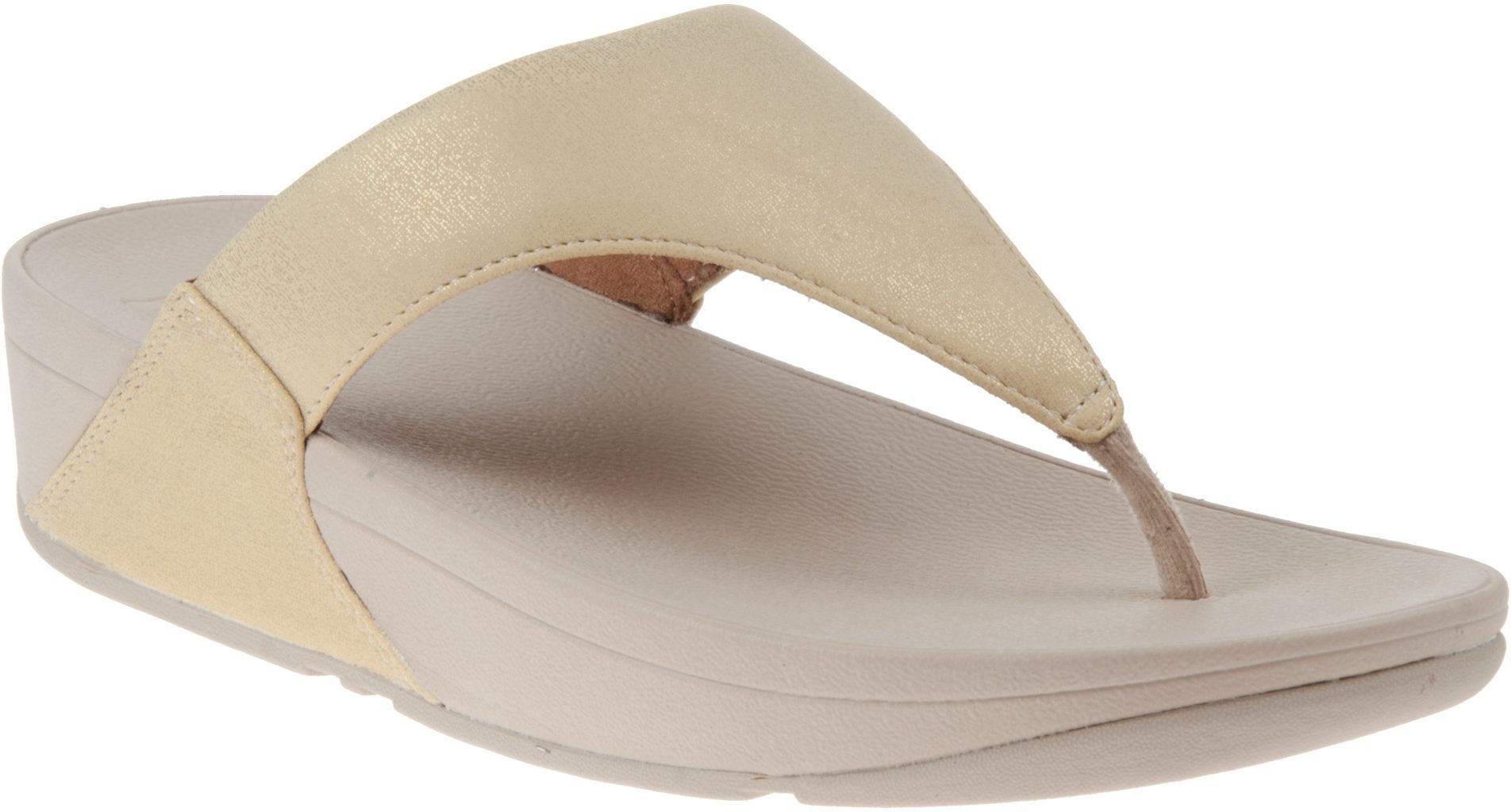 FitFlop Lulu Shimmer Vintage Gold U04-796 - Toe Post Sandals ...