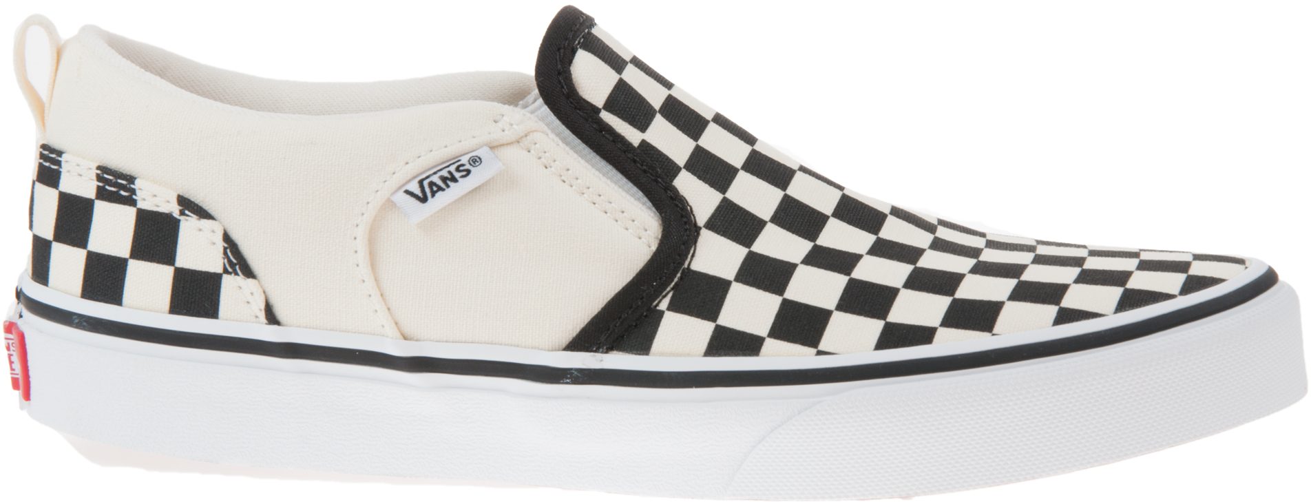 Vans Kids Asher Black / Natural Checkerboard VN000VH0IPD1 - Boys Canvas ...