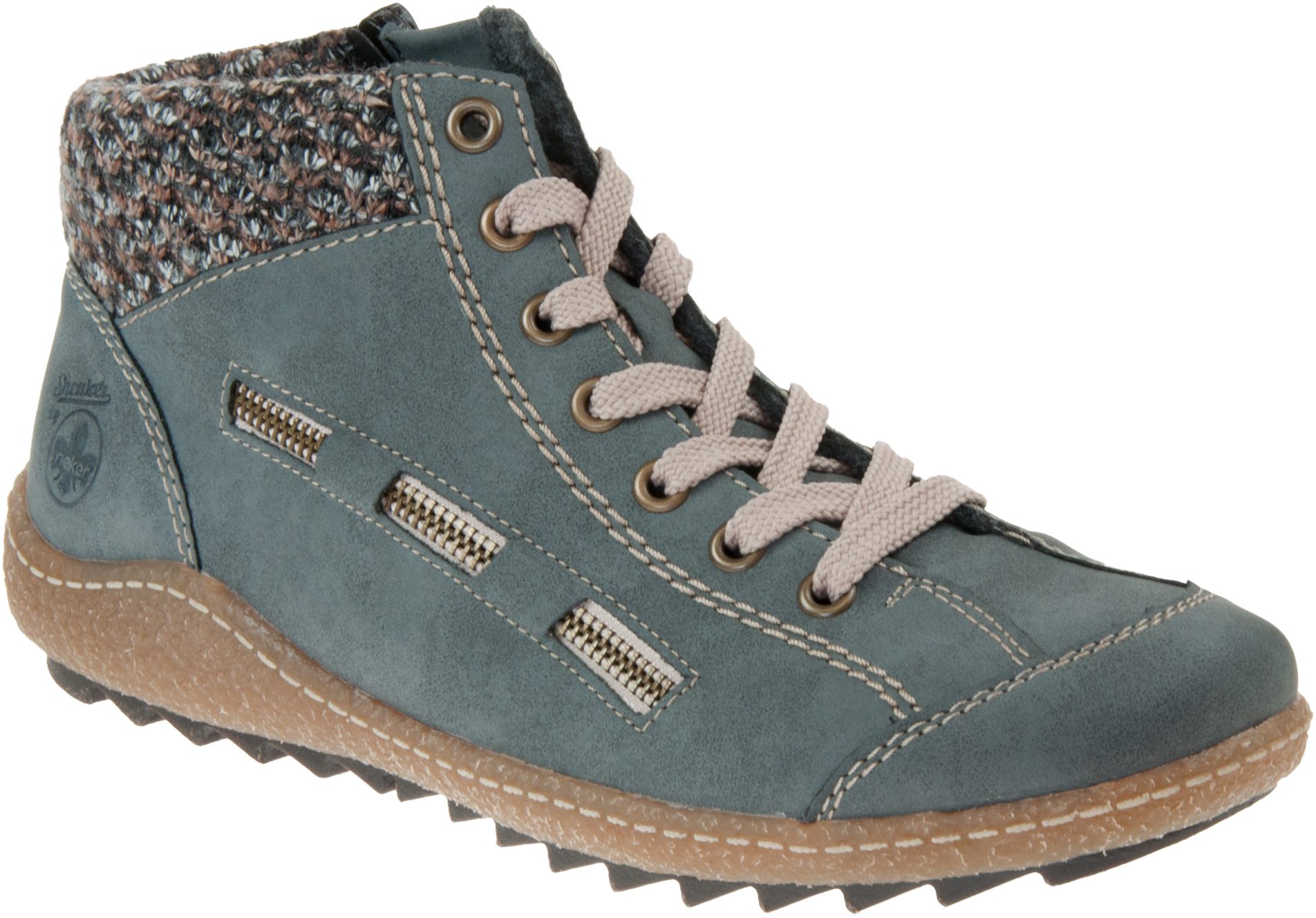 Rieker Liv Lace Blue L7543-14 - Ankle Boots - Humphries Shoes