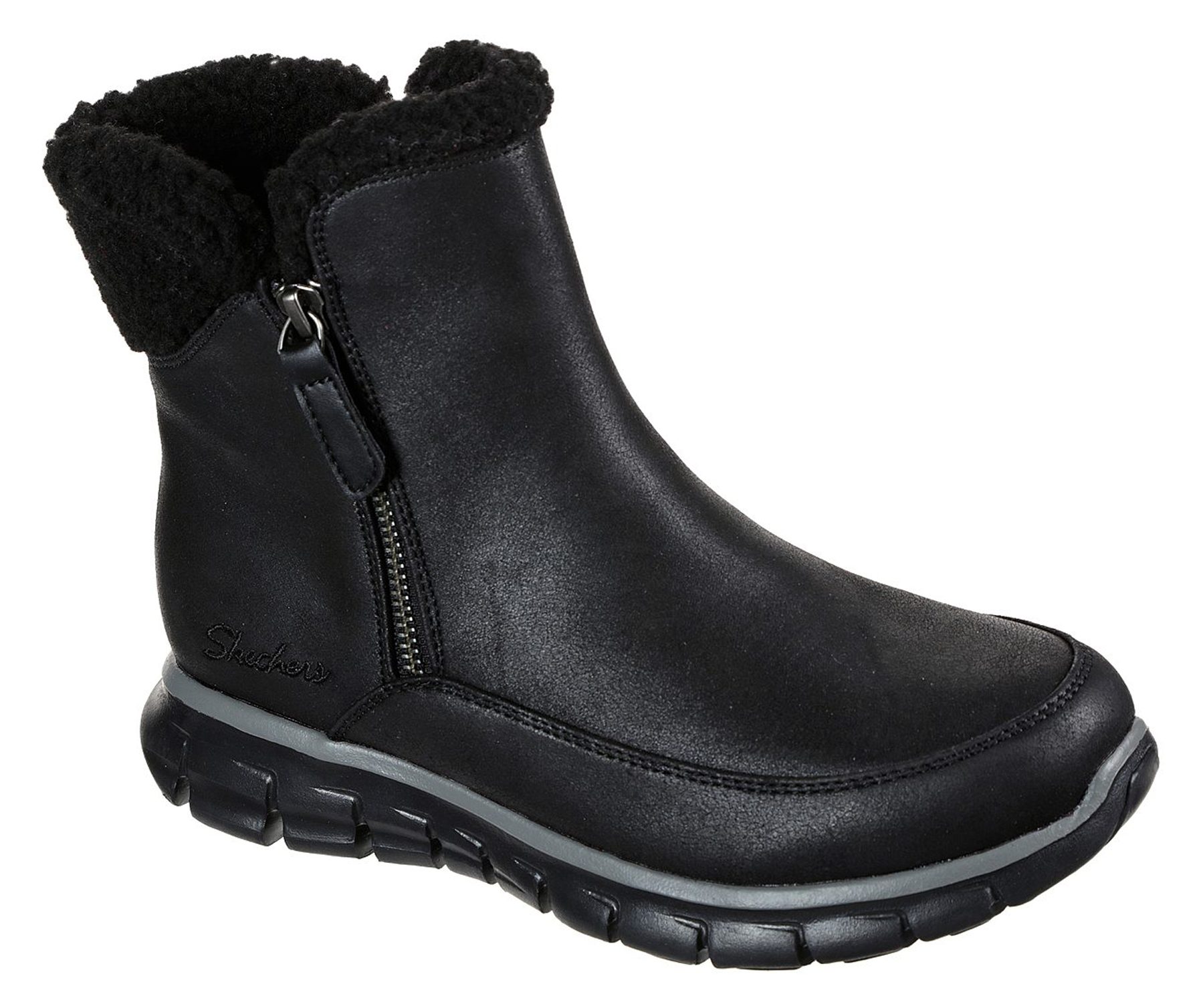 odio Mayo Tratado Skechers Synergy - Collab Black 44779 BBK - Ankle Boots - Humphries Shoes