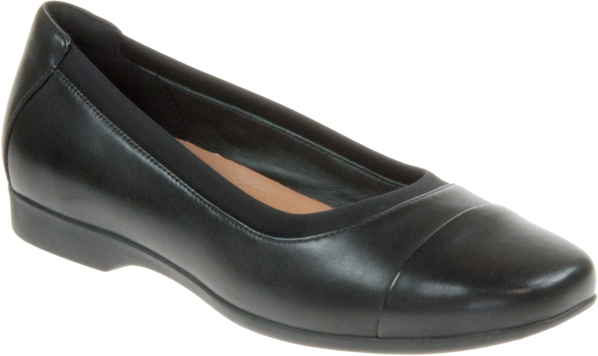 Un Cap 2 Black Leather - Everyday Shoes Humphries Shoes