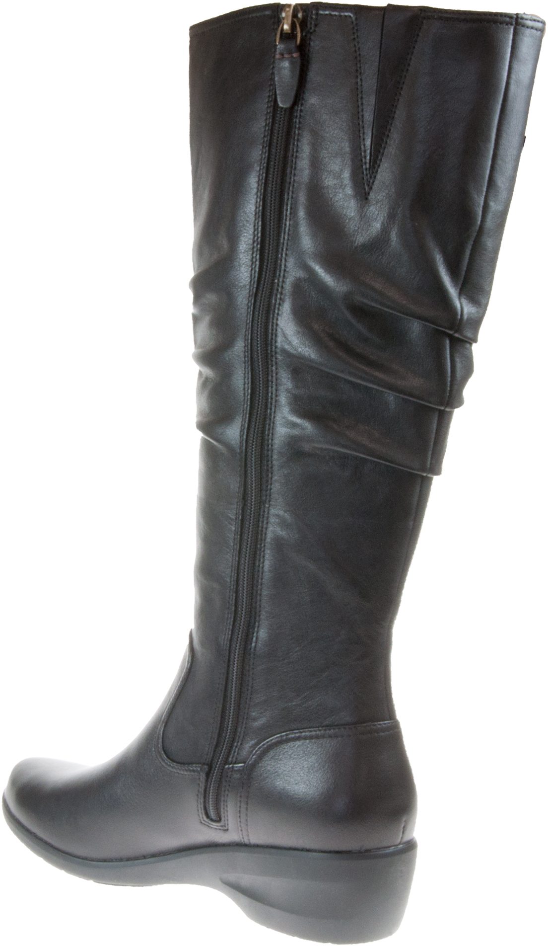 Clarks Rosely Hi Black Leather 26155538 - Knee High Boots - Humphries Shoes