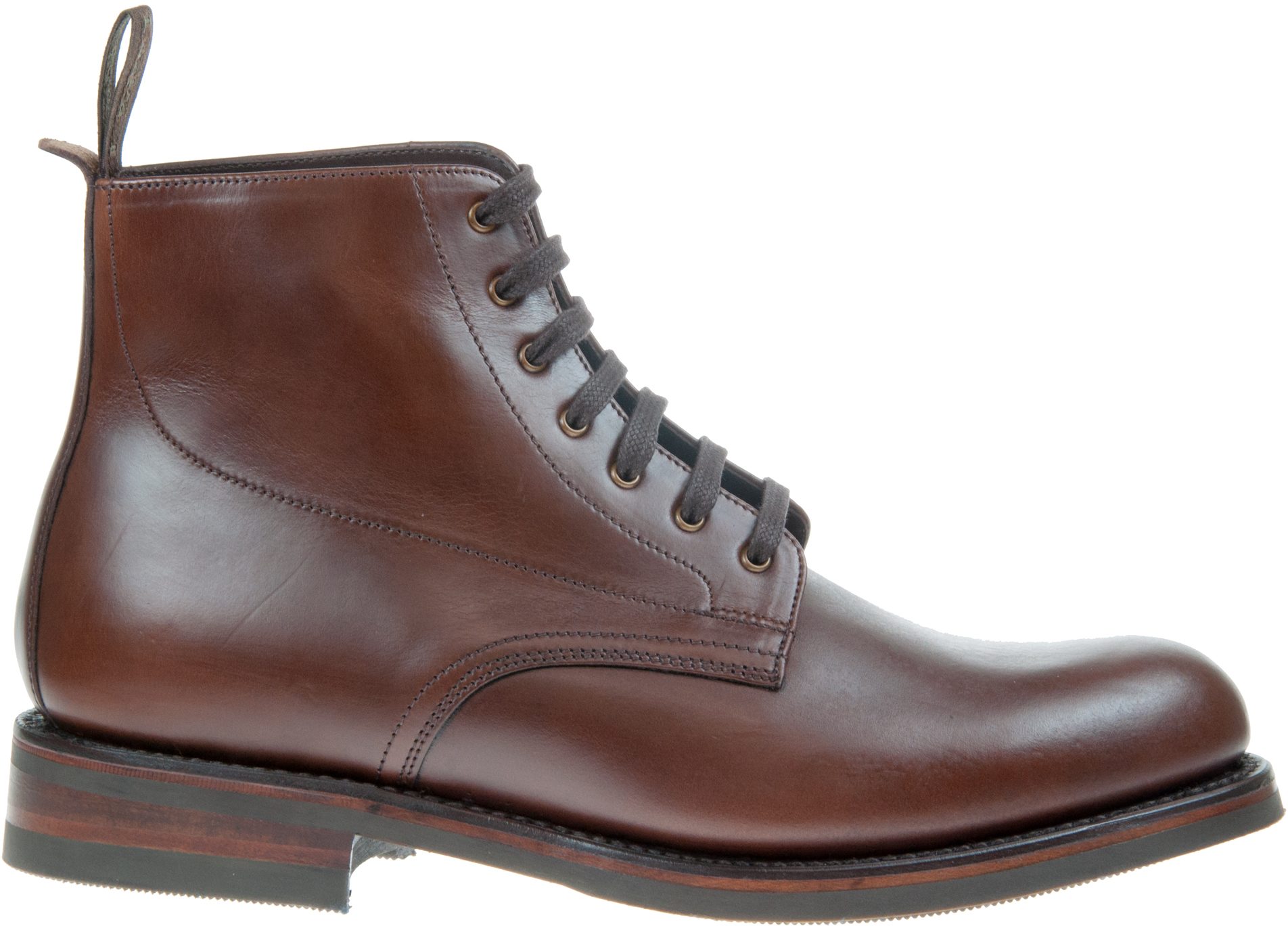 Loake Hebden Dark Brown Chromexcel Leather - Formal Boots - Humphries Shoes