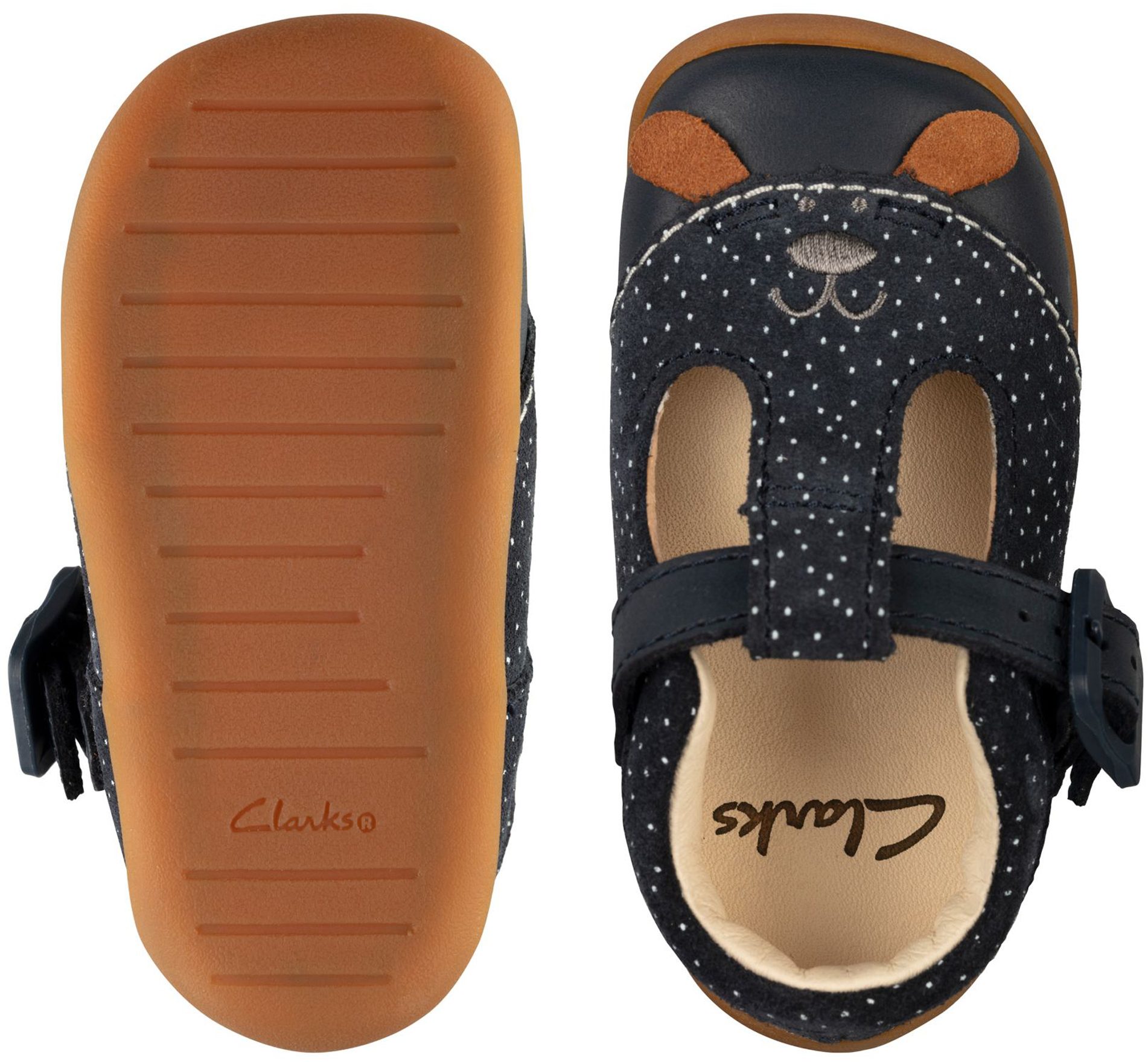 Clarks Roamer Cub Toddler Navy Suede 26157709 Girls Shoes Humphries