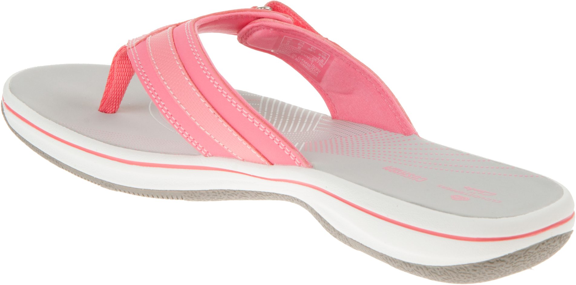 Clarks Brinkley Sea Bright Pink Synthetic 26158575 - Toe Post Sandals ...