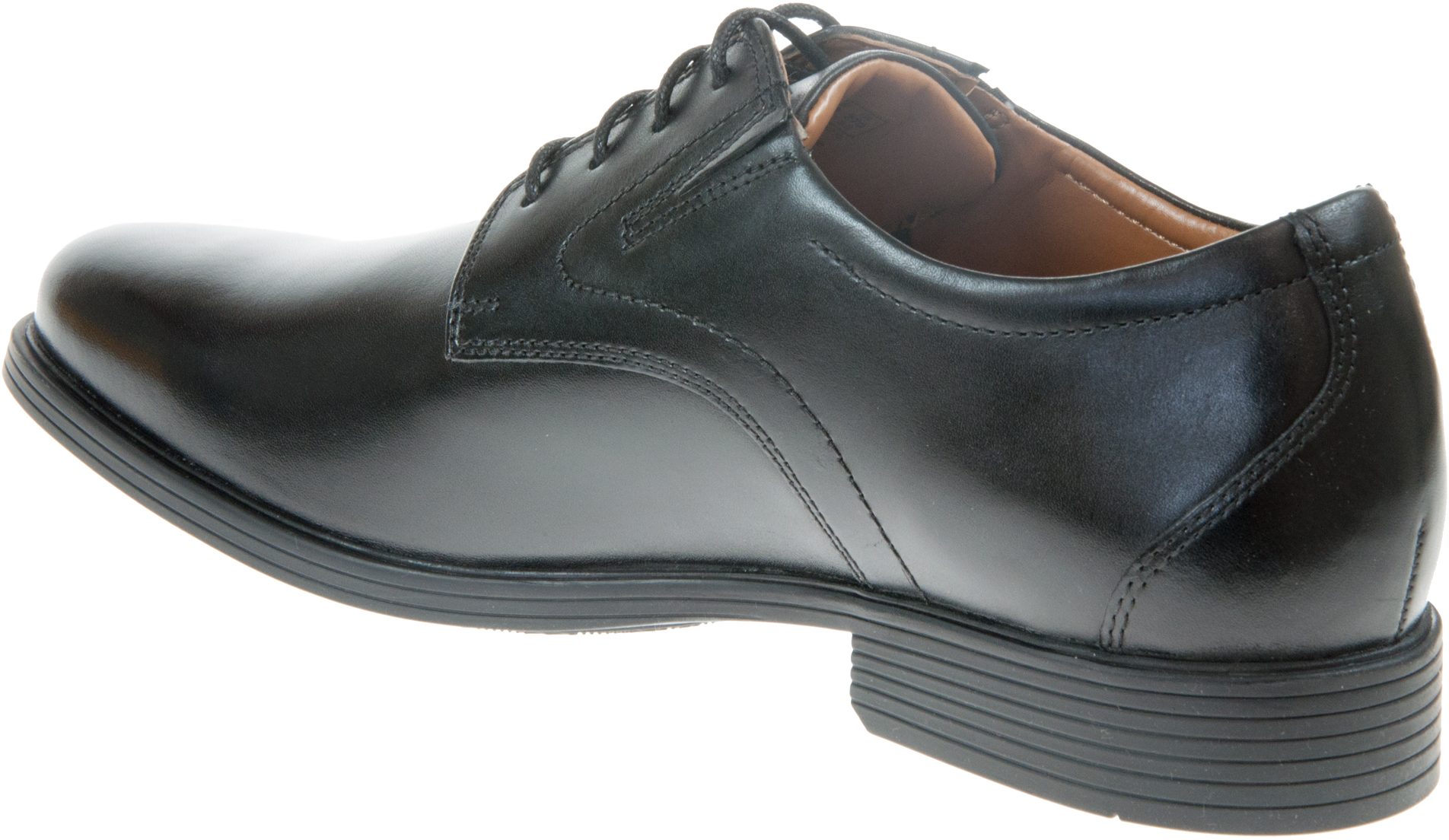 Clarks Whiddon Plain Black Leather 26152918 - Formal Shoes - Humphries ...