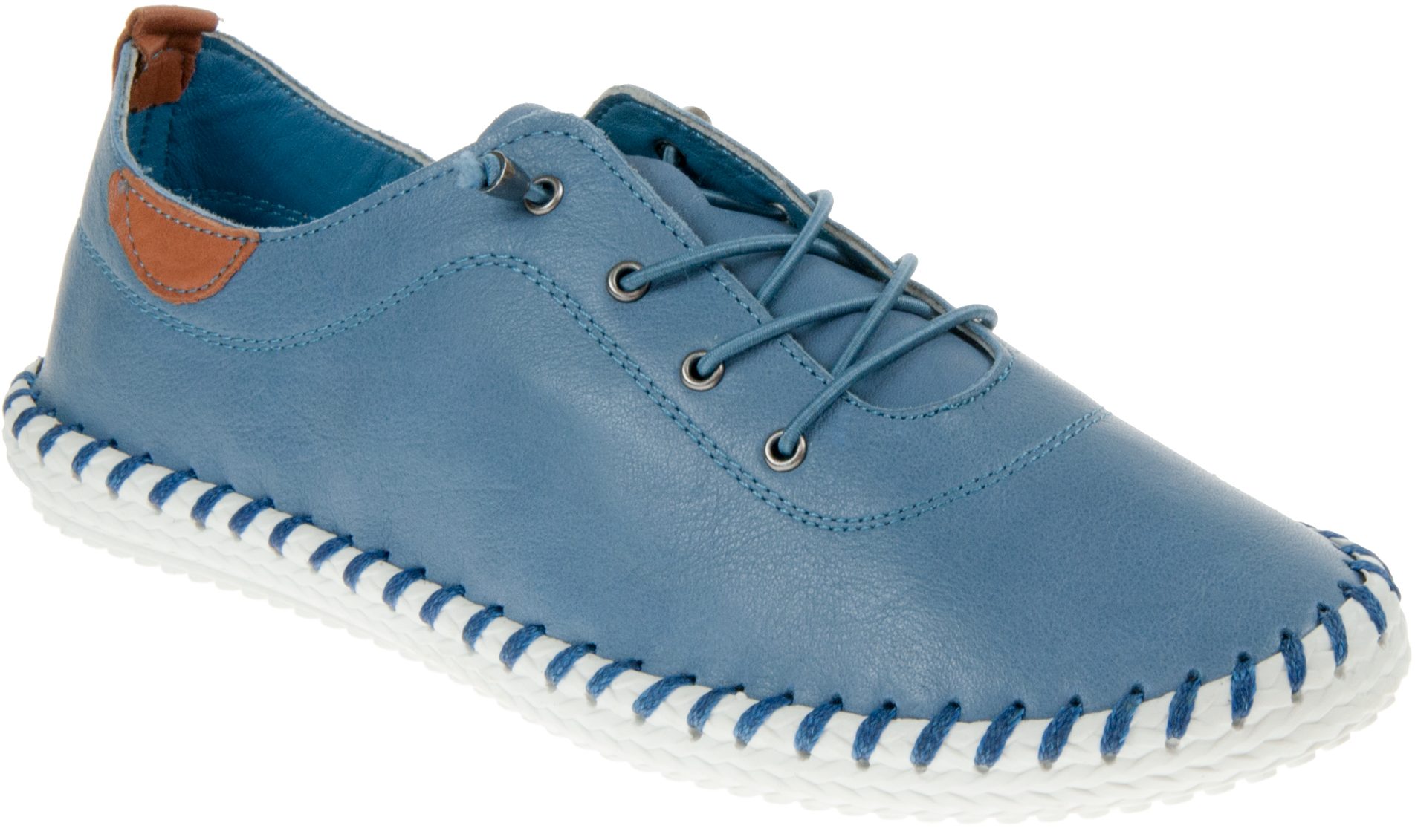 Lunar St Ives Mid Blue FLE030 MB - Everyday Shoes - Humphries Shoes
