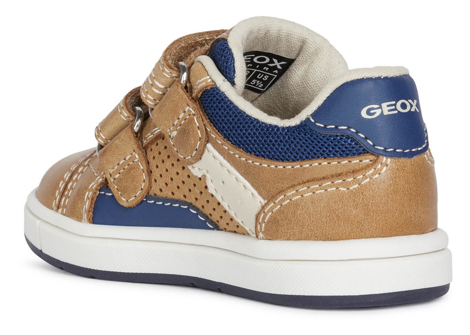 Geox Baby Trottola Caramel / Navy B1543A 0CL14 C5GF4 Boys Shoes