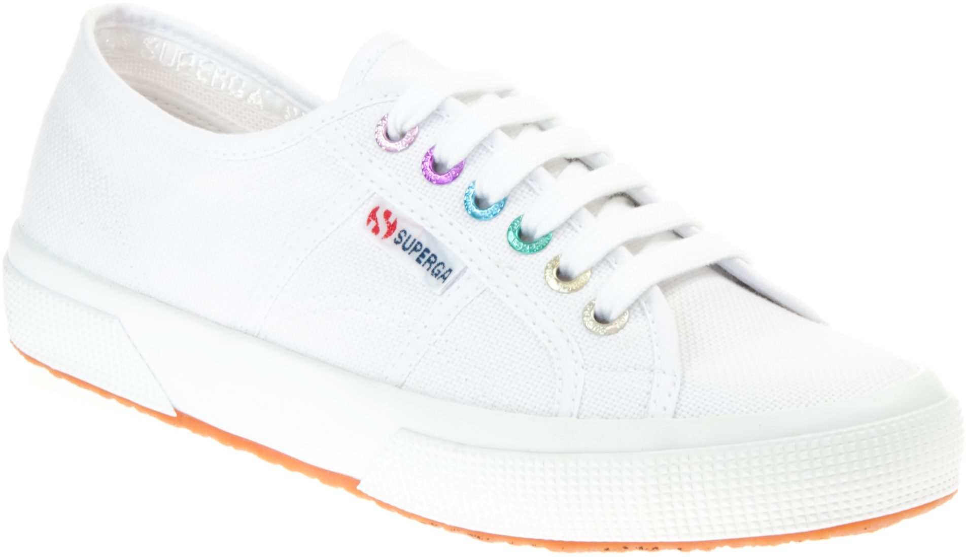 Superga Cotu Classic White Multicolour Eyelets S61121W A9T