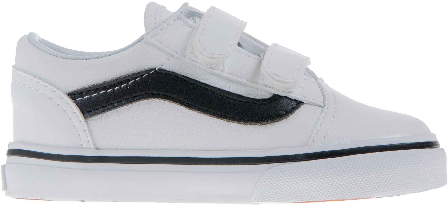 Vans Toddler Old Skool Velcro White / Black VN0A38JNNQS First Walkers