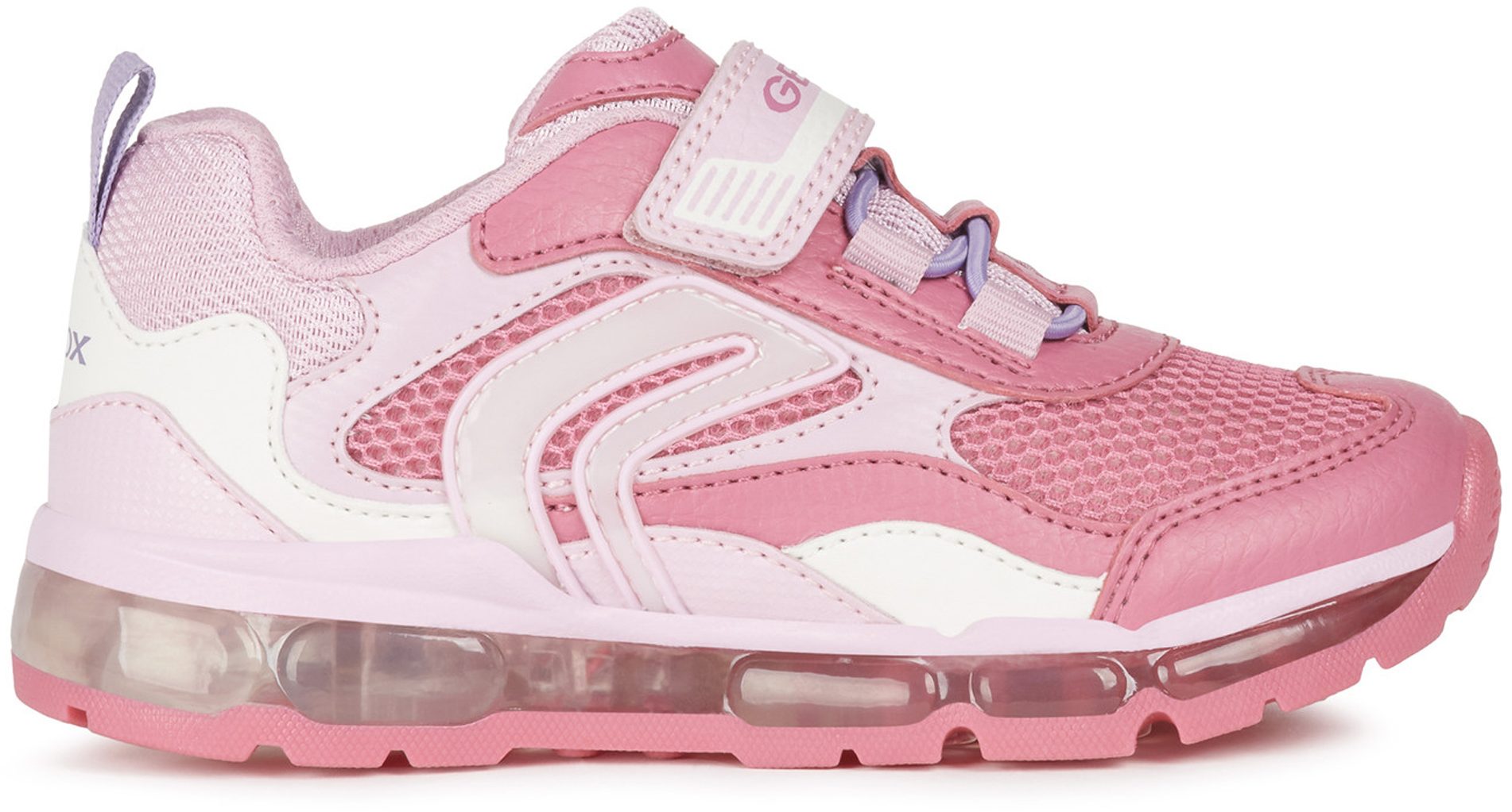 Geox JR Android Fuchsia / Pink J1545D 014BU C8230 - Girls Trainers ...