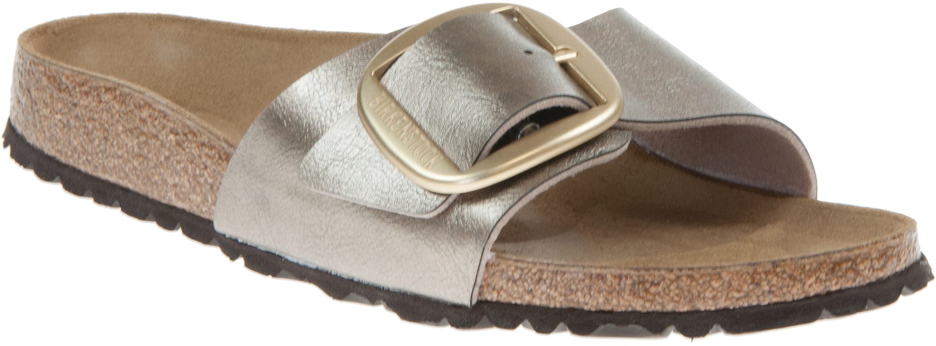 birkenstock madrid big buckle tan leather mules