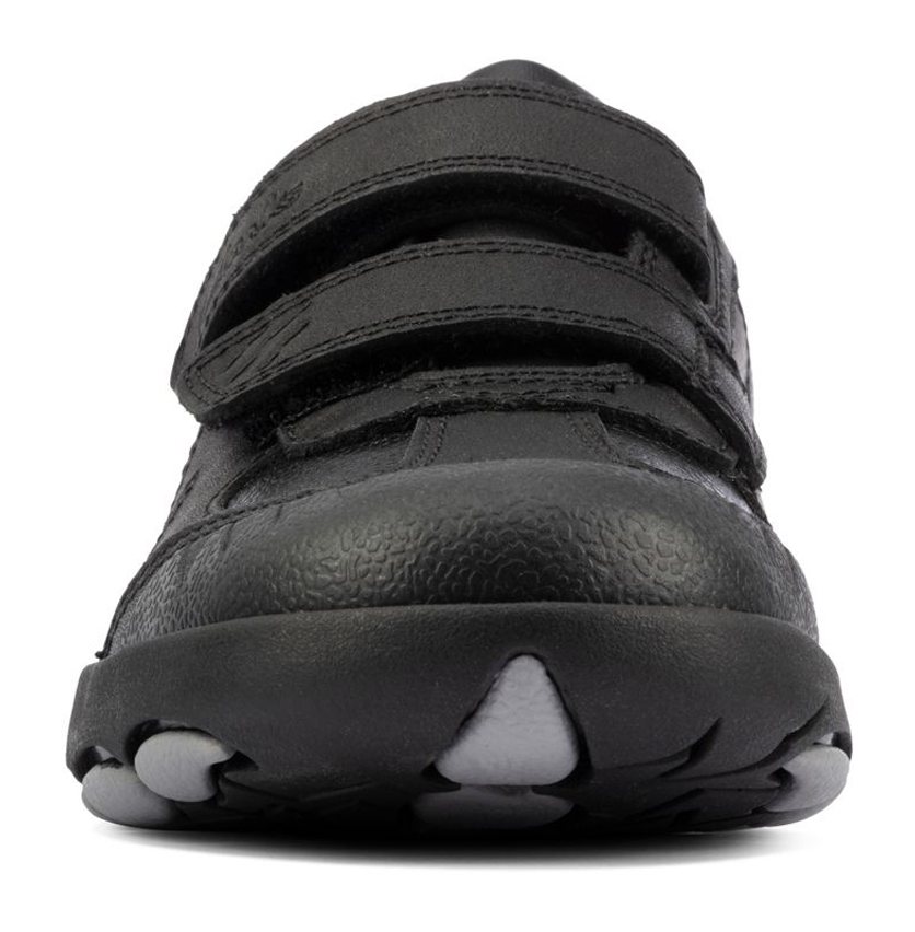 Clarks Rex Stride Kid Black Leather 26162698 Boys School Shoes Humphries Shoes