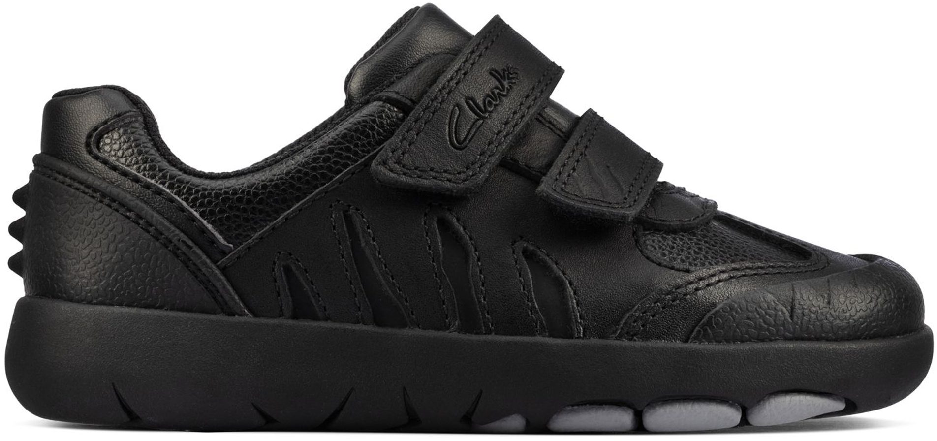 Clarks Rex Stride Toddler Black Leather 26161439 Boys School Shoes Humphries Shoes