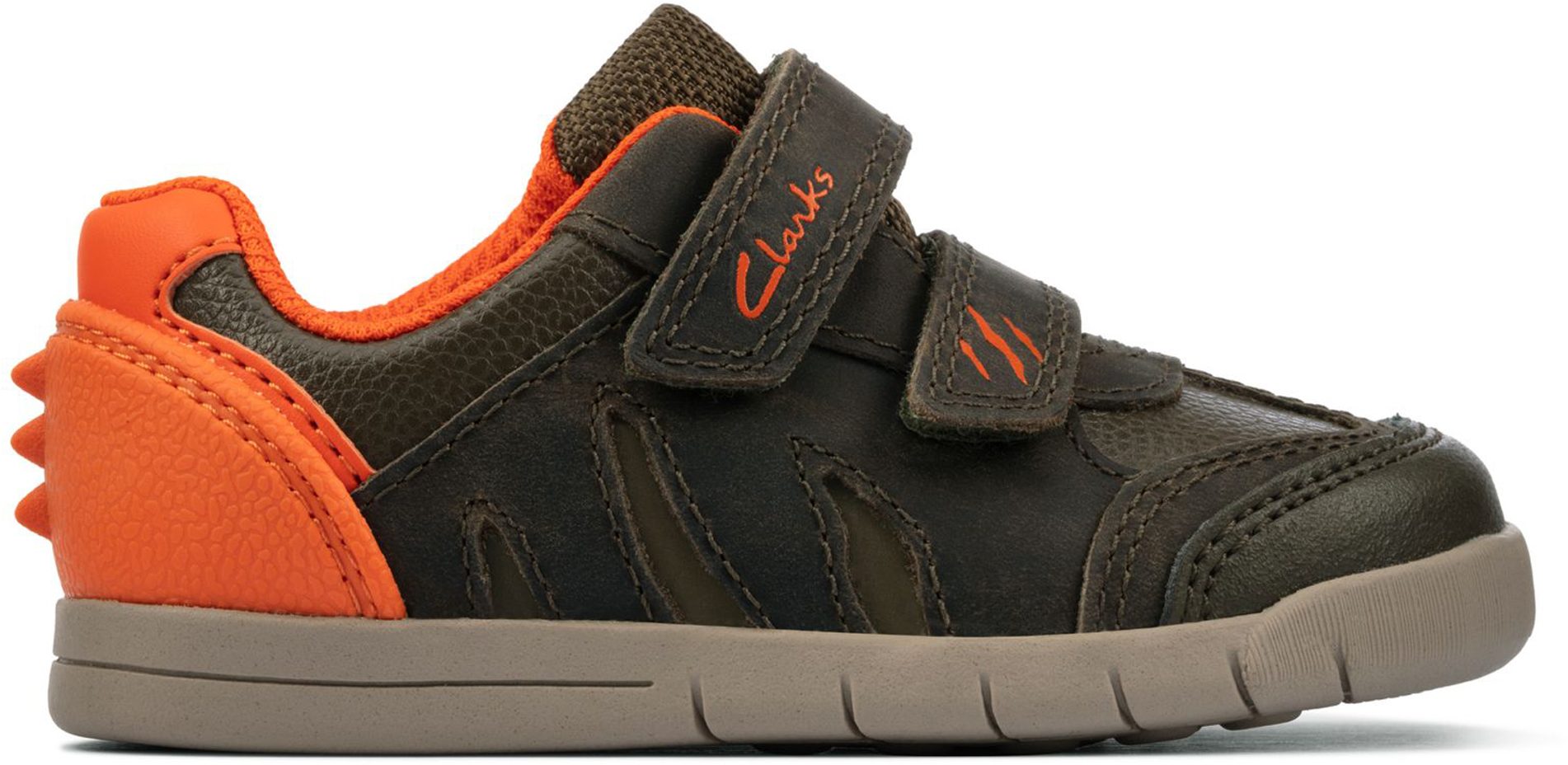 Clarks Rex Play Toddler Khaki Leather 26162281 Boys Shoes Humphries