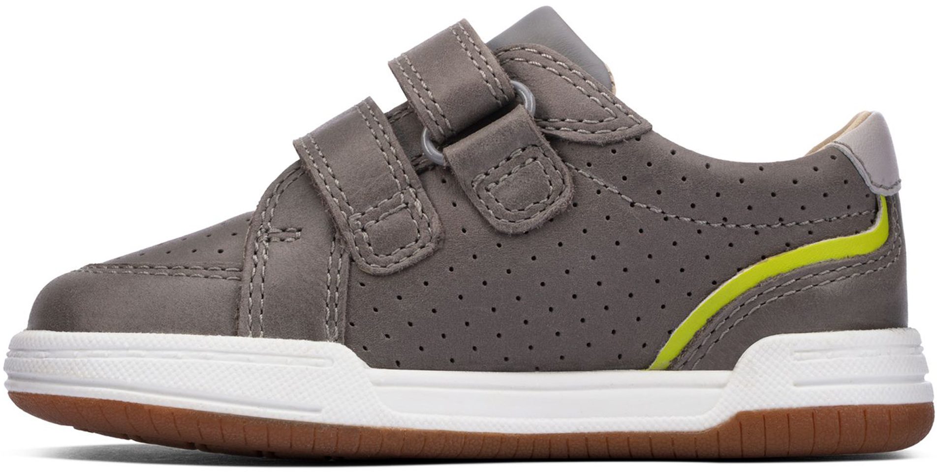 Clarks Fawn Solo Toddler Grey Leather 26162451 Boys Shoes Humphries