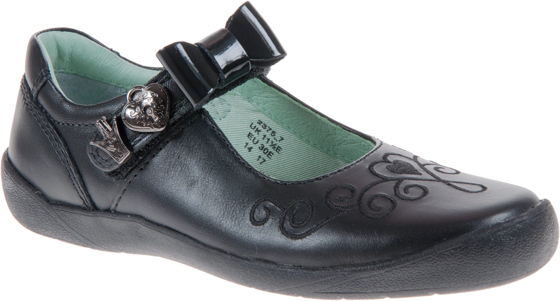 Start-Rite Princess Elza Black Leather 2375_7 - Girls School Shoes ...