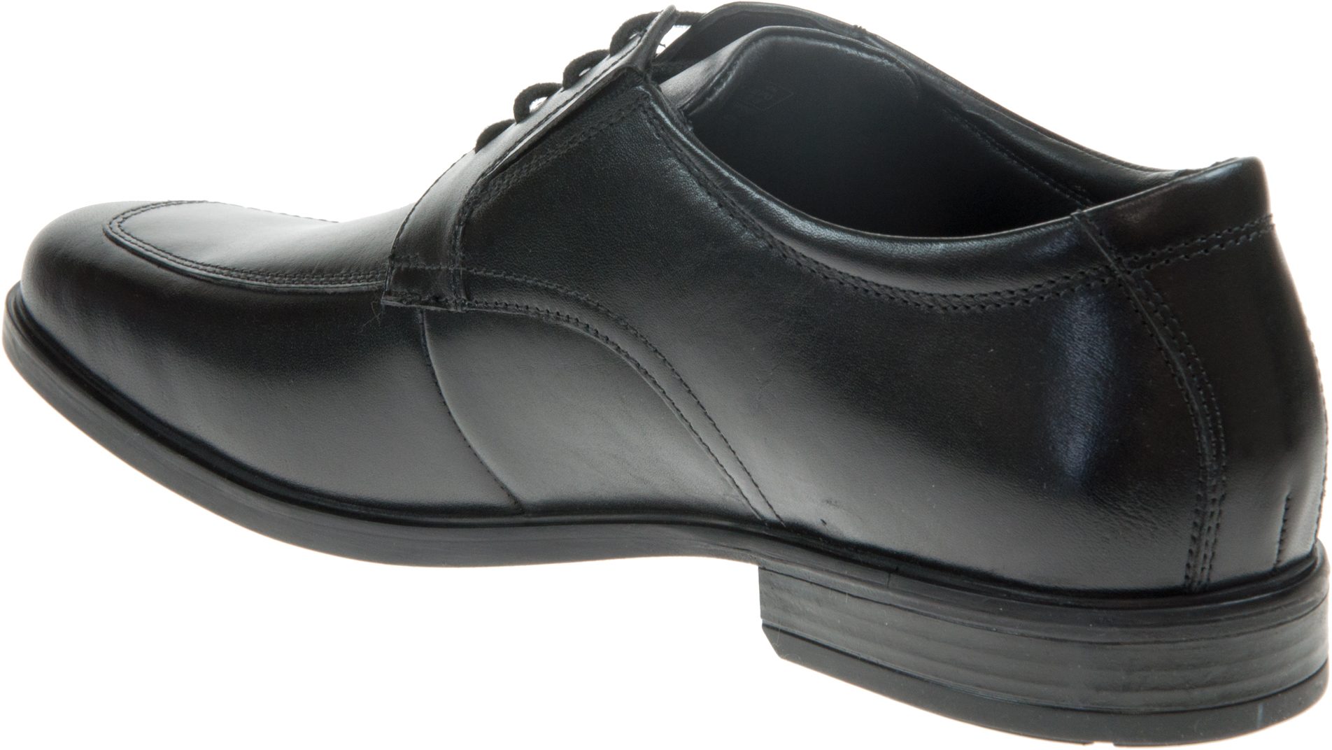 Clarks Howard Apron Black Leather 26162177 - Formal Shoes - Humphries Shoes