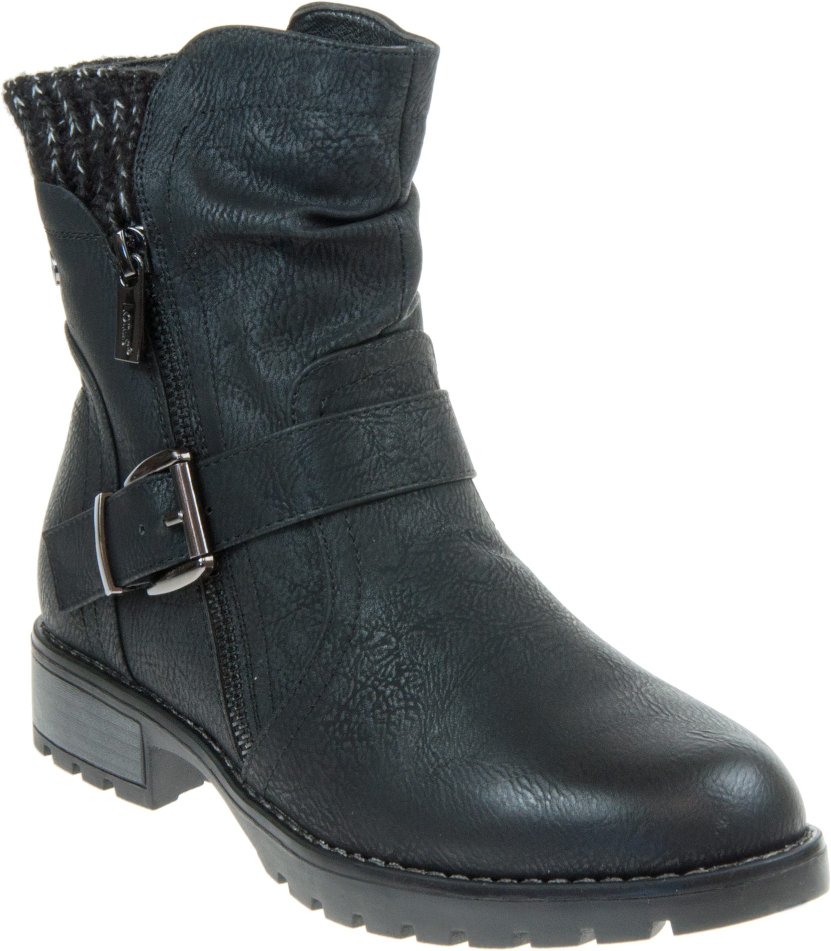 Lotus Jemma Black ULB247BB - Calf Boots - Humphries Shoes