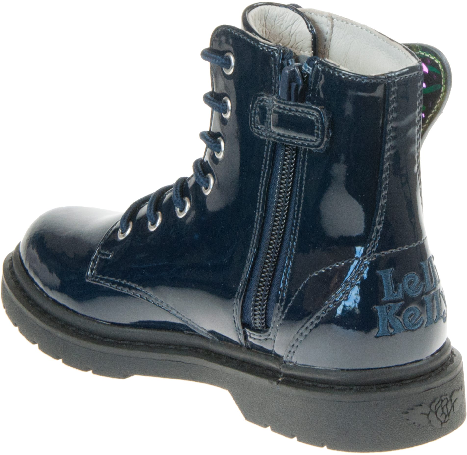 Lelli Kelly Butterfly Fairy Wings Blue Patent LK6540 Girls Boots
