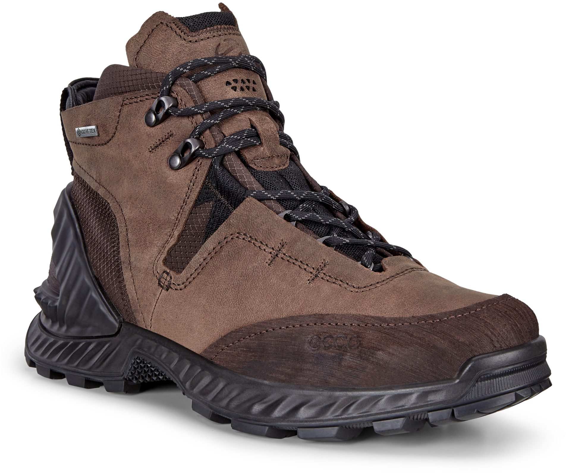 Ecco Exohike Mid Mens GoreTex Mocha / Cocoa Brown 840734 59300 Casual Boots Humphries Shoes