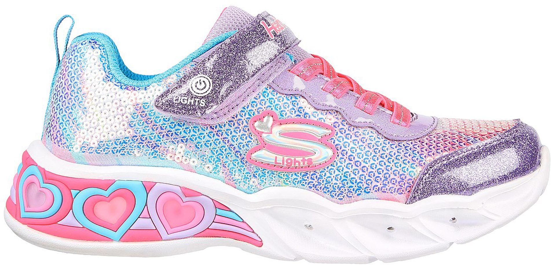 Skechers Sweetheart Lights - Let's Shine Purple / Multi 302313L PRMT ...