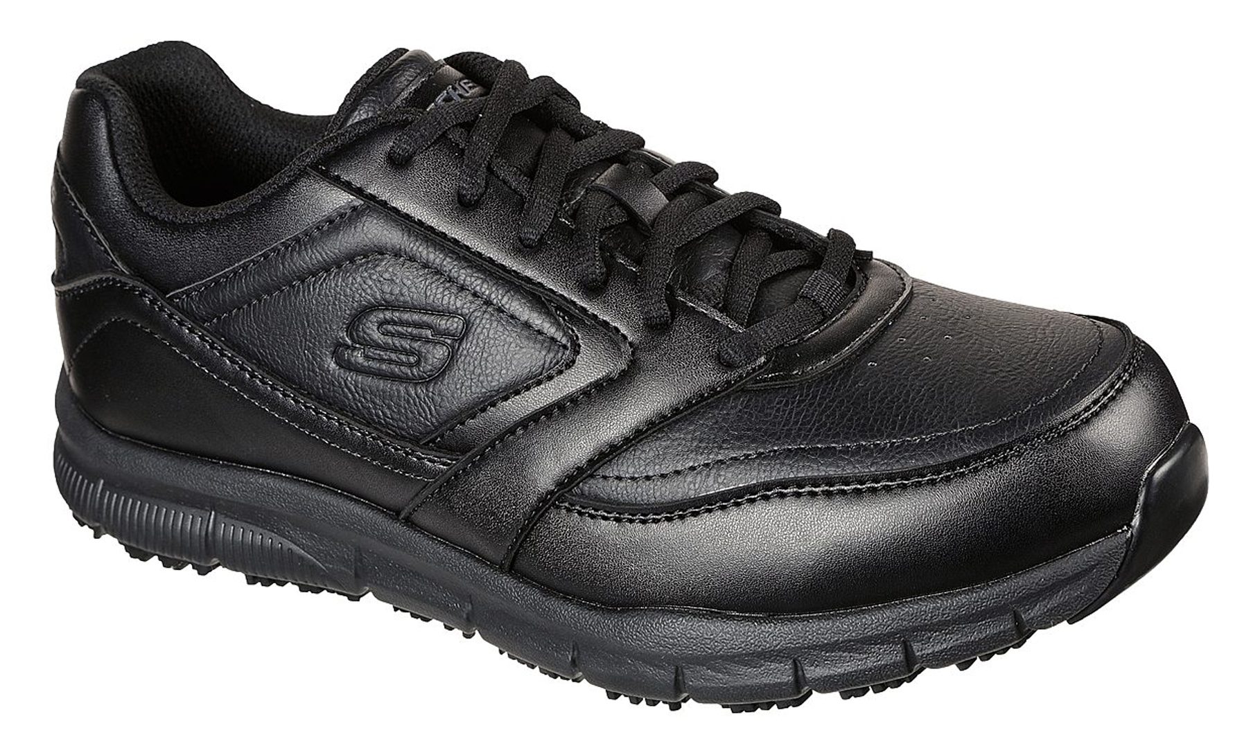 Skechers Work Relaxed Fit: Nampa SR Black 77156 BLK - Casual Shoes ...