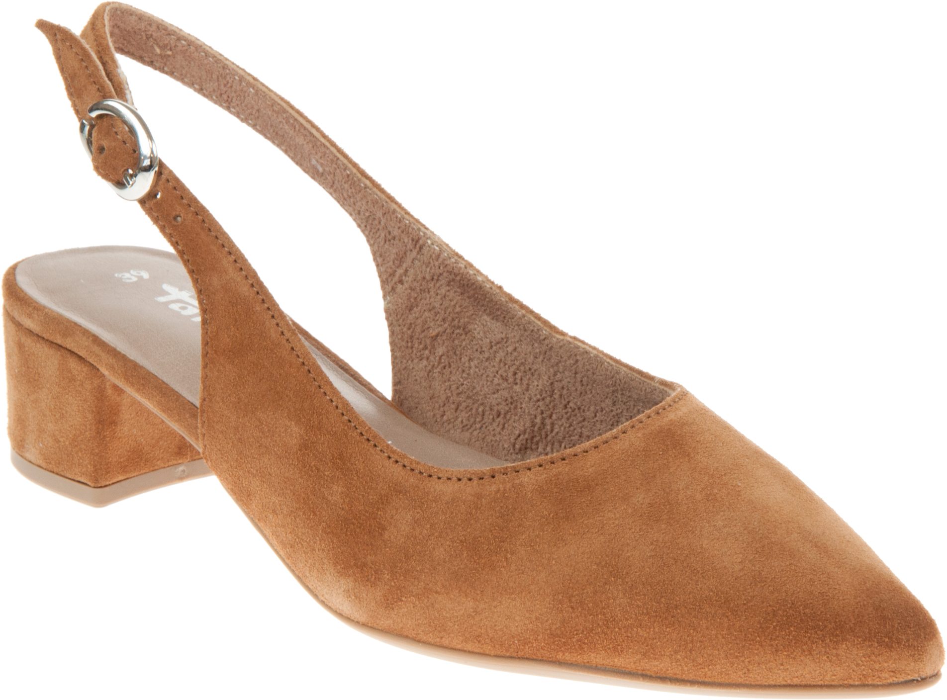 Tamaris 2950028 Tan Suede 2950028 455 Court Shoes Humphries Shoes