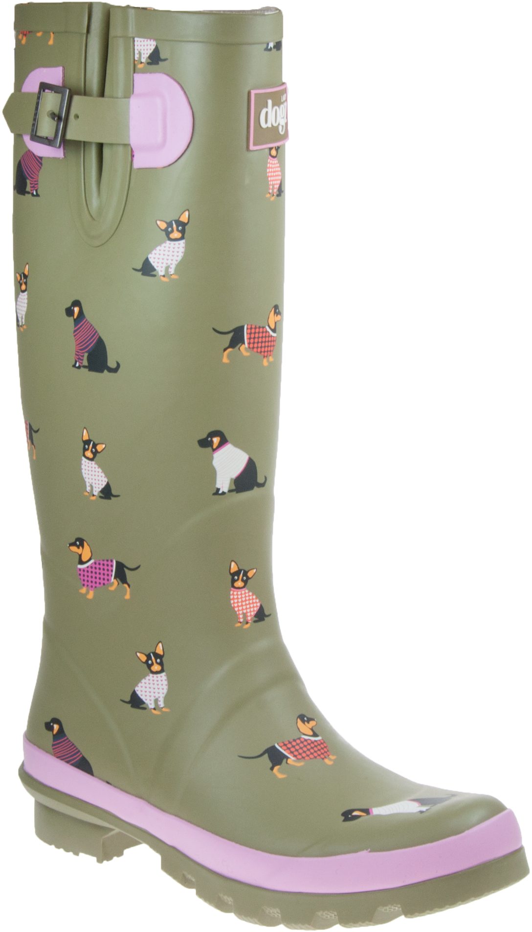 Lazy Dogz Harper Green ELD002 GN Womens Wellies Humphries Shoes