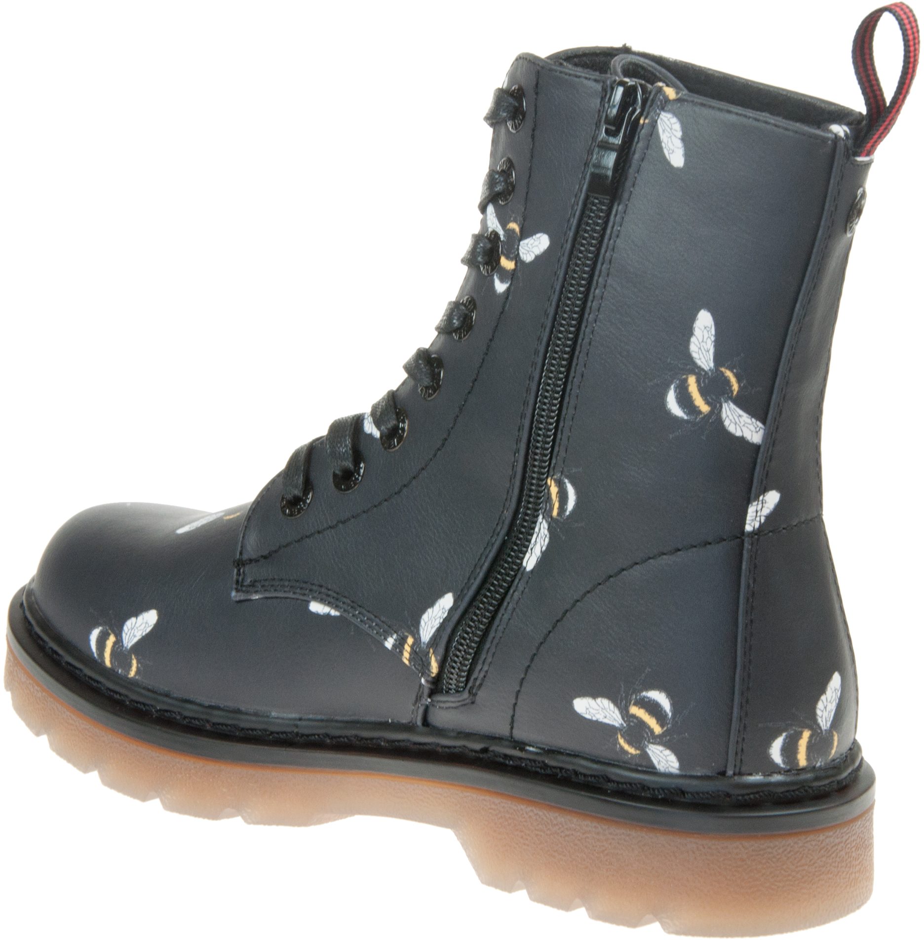 Heavenly Feet Justina Black Bee Ankle Boots Humphries Shoes