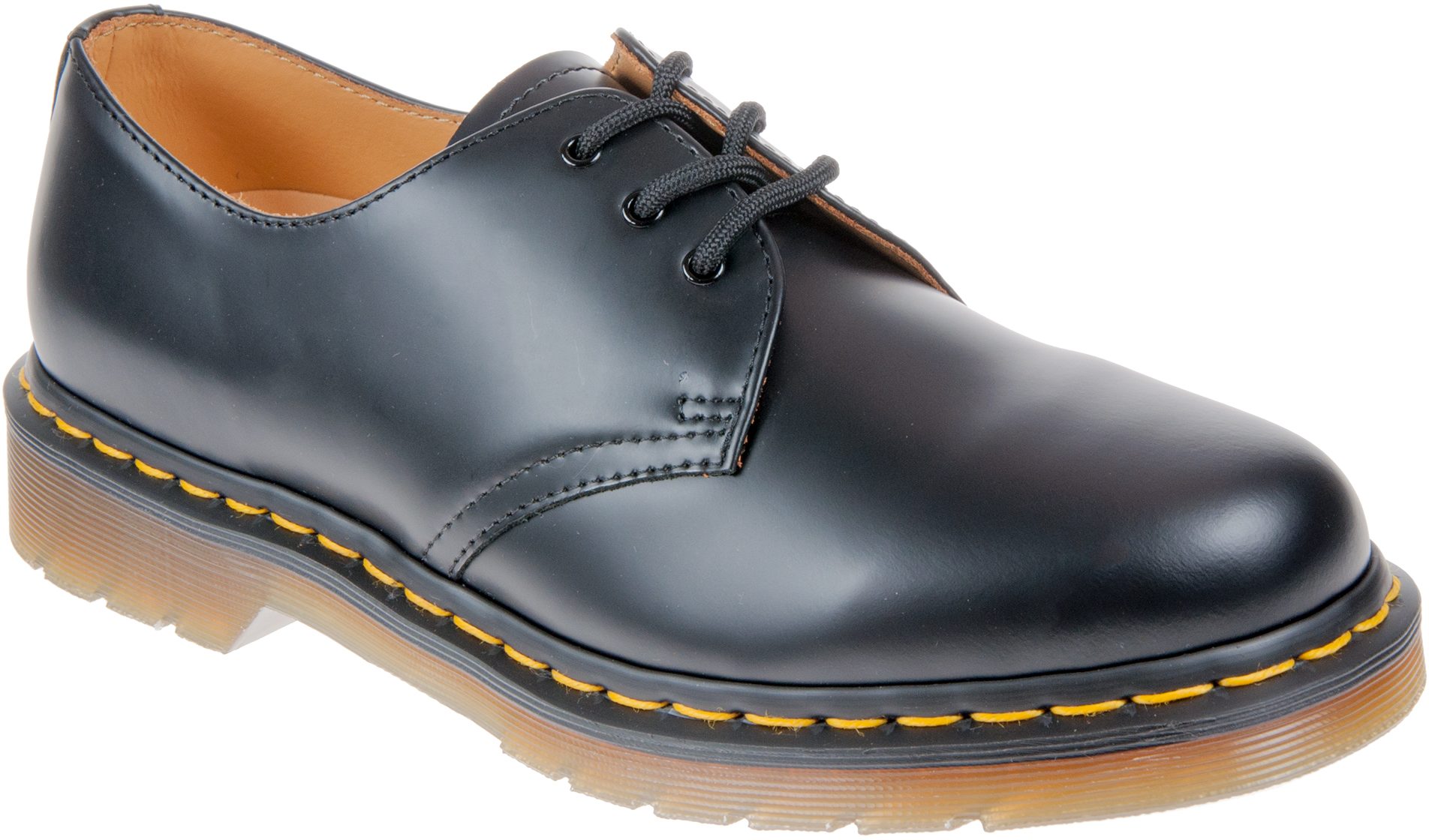 Dr. Martens 1461 Black Smooth / Yellow Stitch 11838002 - Casual Shoes ...