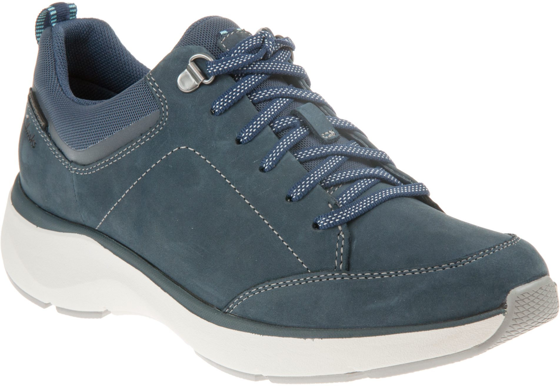Clarks Wave 2.0 Lace Navy Combi 26152391 - Everyday Shoes - Humphries Shoes