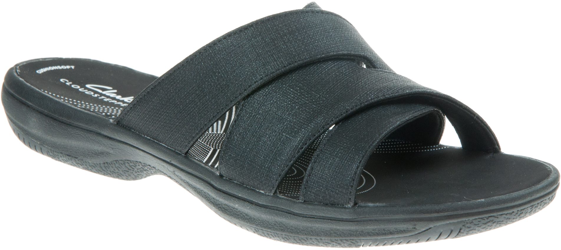 Clarks Brinkley Grove Black 26164781 - Mule Sandals - Humphries Shoes
