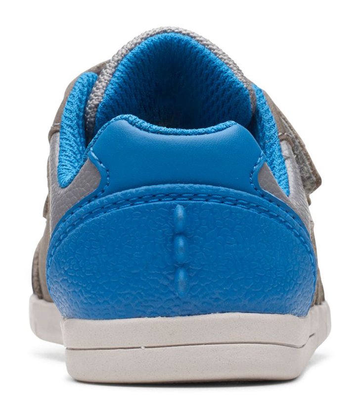 Clarks Rex Play Toddler Grey / Blue 26164798 - Boys Shoes - Humphries Shoes
