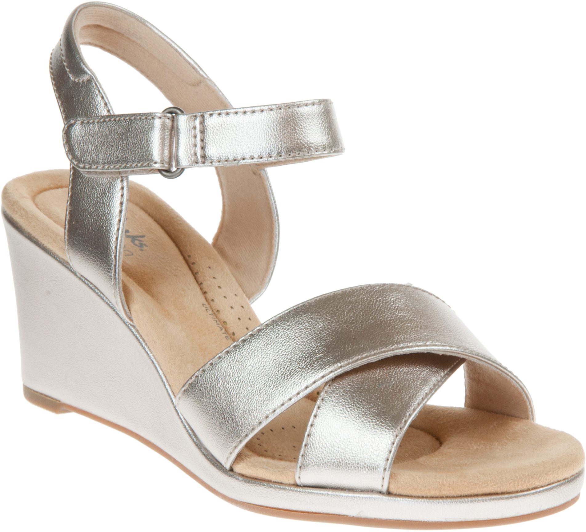 Clarks Tulip Gem Metallic Leather 26167099 - Full Sandals - Humphries Shoes