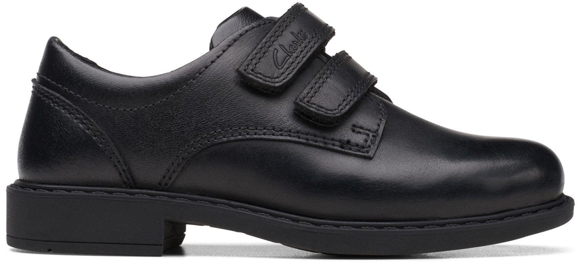 Clarks Scala Pace Kid Black Leather 26167986 Boys School Shoes Humphries Shoes