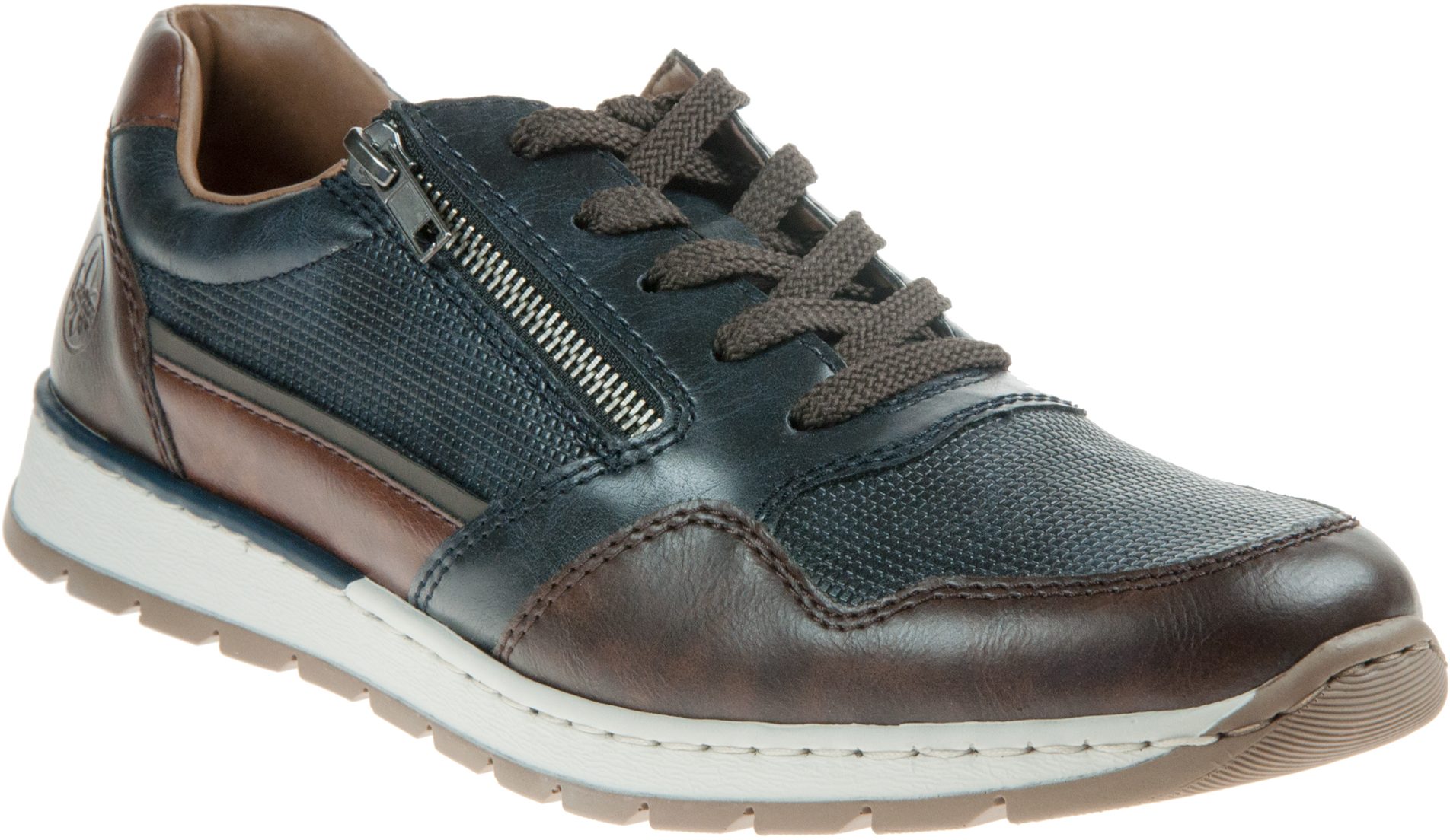 Rieker B2111 Blue / Brown B2111-14 - Casual Shoes - Humphries Shoes
