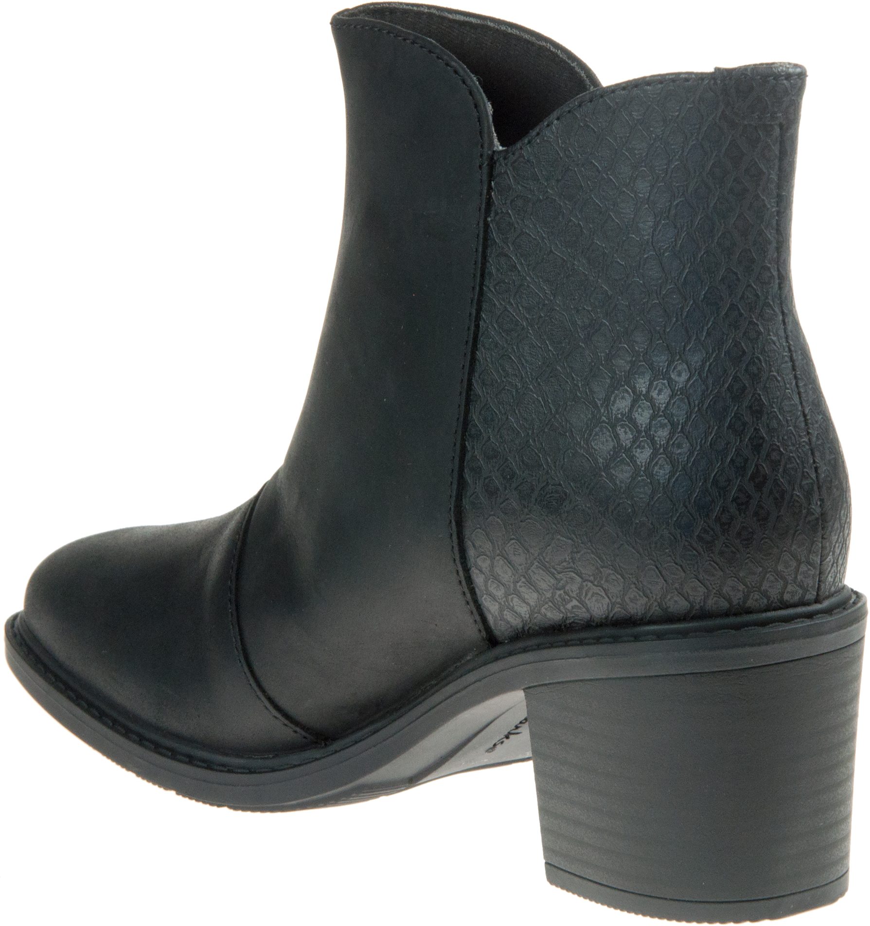 Clarks Scene Zip Black Combi 26162010 Ankle Boots Humphries Shoes