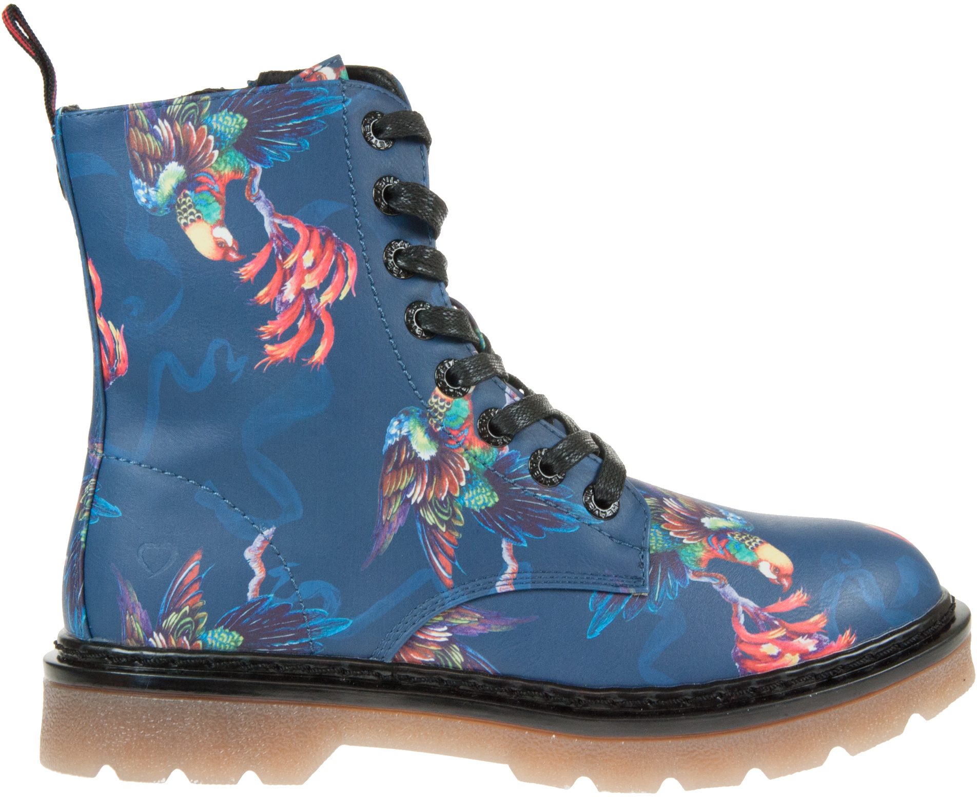 Heavenly Feet Justina Blue Parakeet Ankle Boots Humphries Shoes