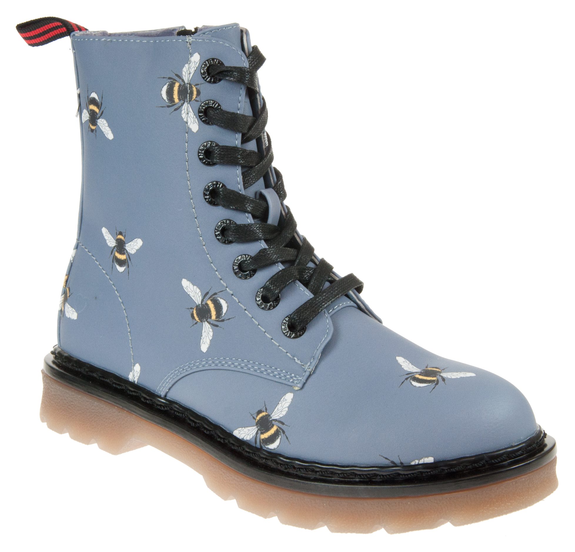 Heavenly Feet Justina Denim Bee Ankle Boots Humphries Shoes
