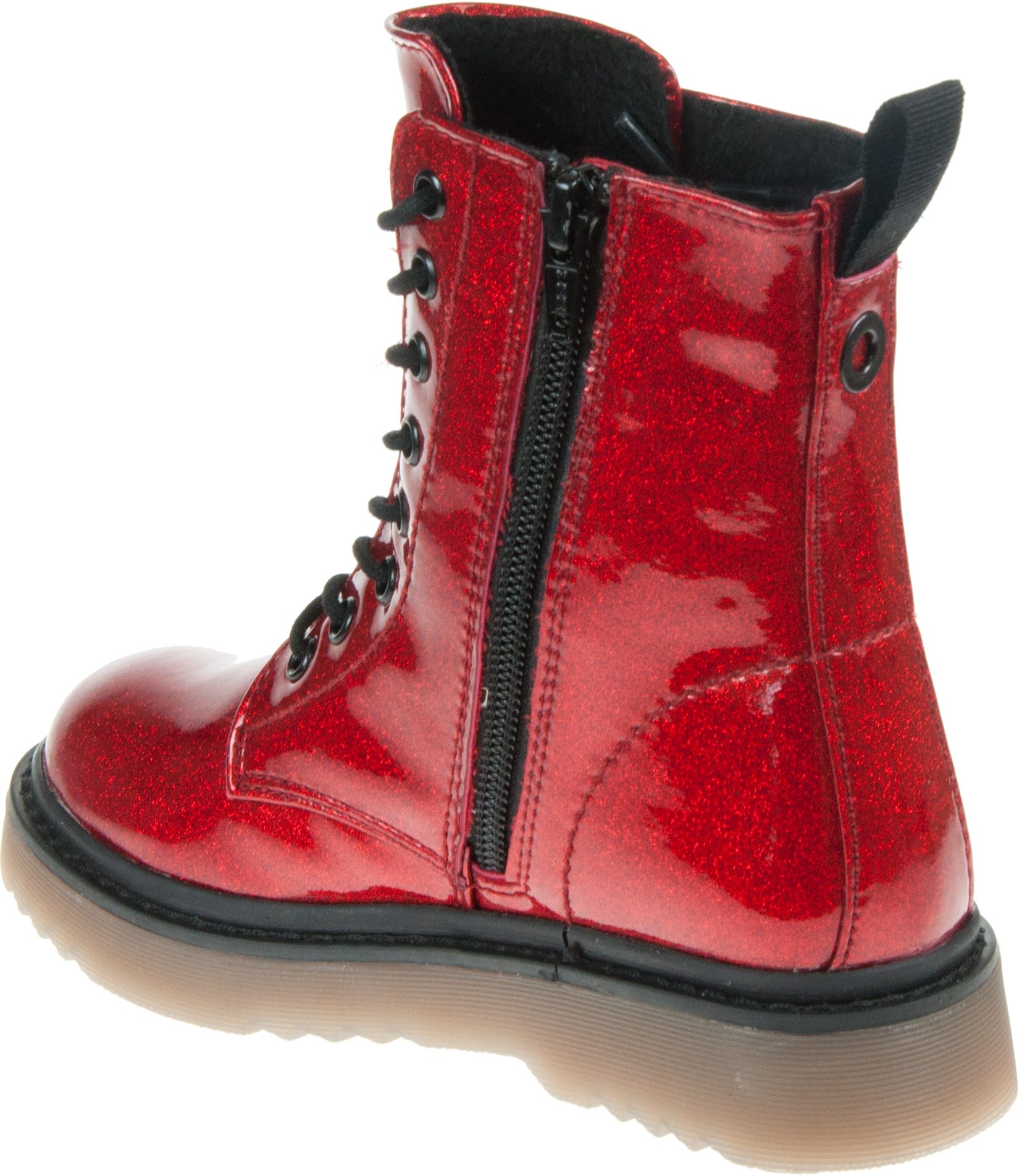 Heavenly Feet Austin Red Glitter Girls Boots Humphries Shoes