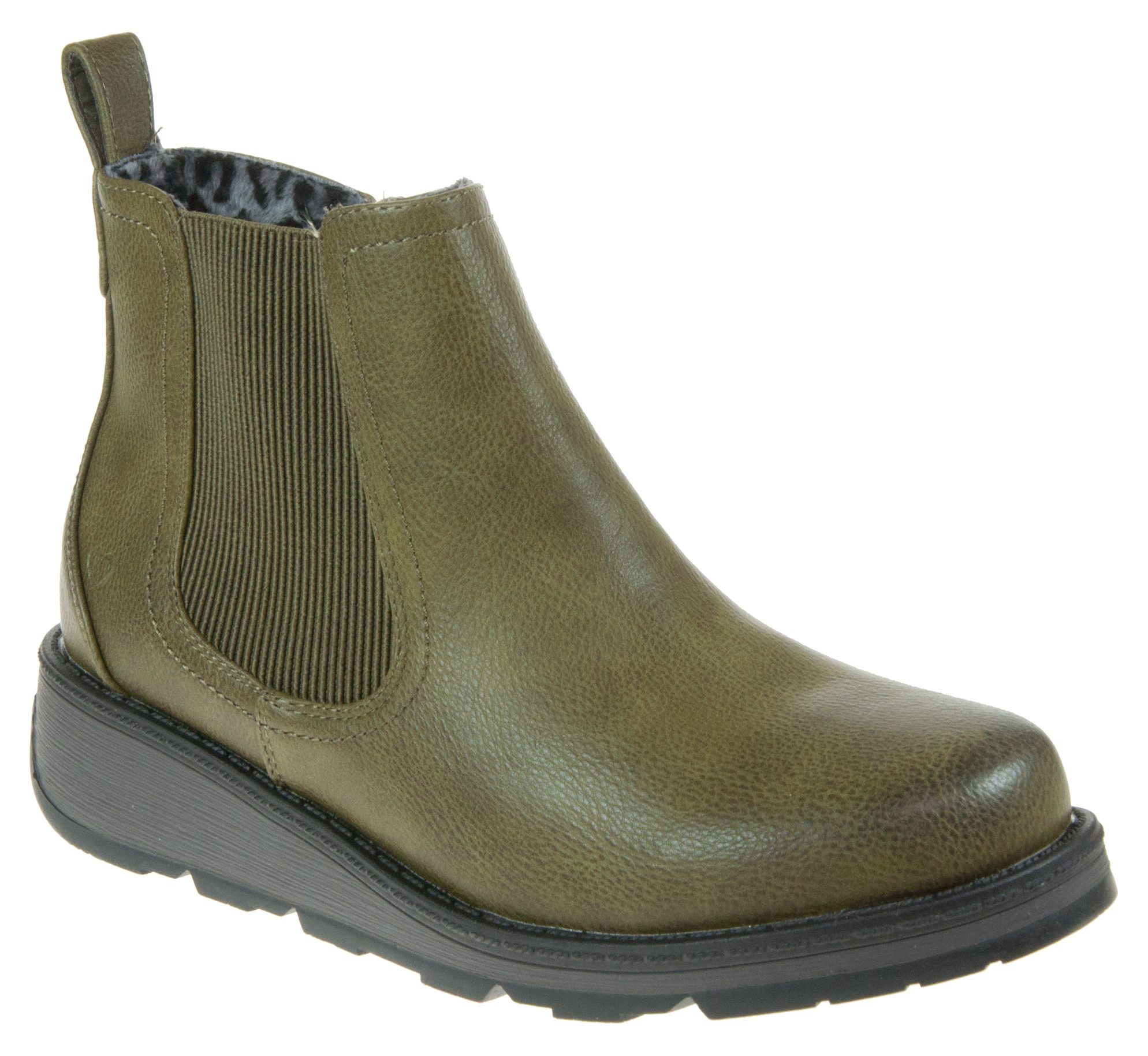 Heavenly Feet New Rolo Khaki Ankle Boots Humphries Shoes