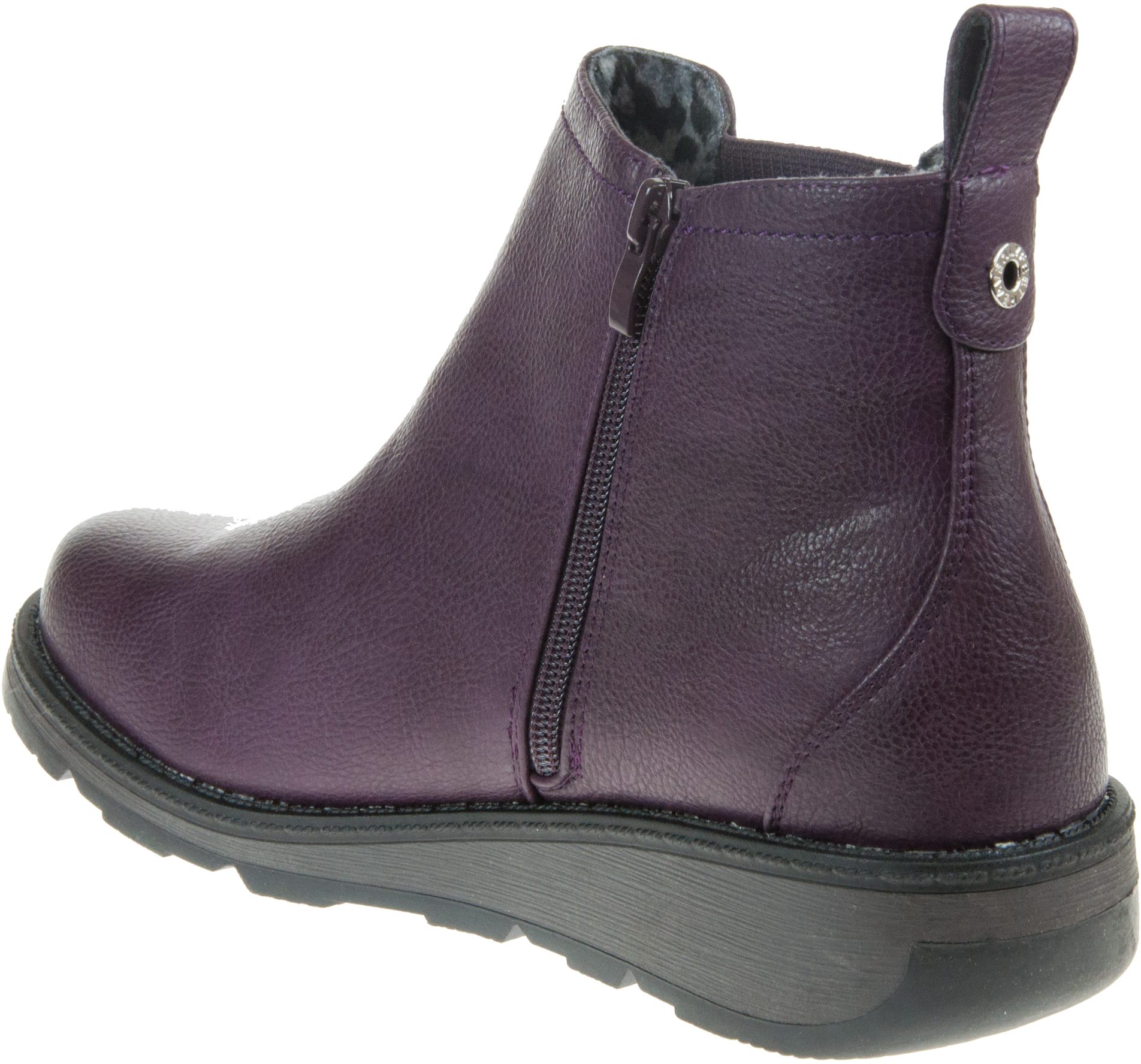 Heavenly Feet New Rolo Purple Ankle Boots Humphries Shoes