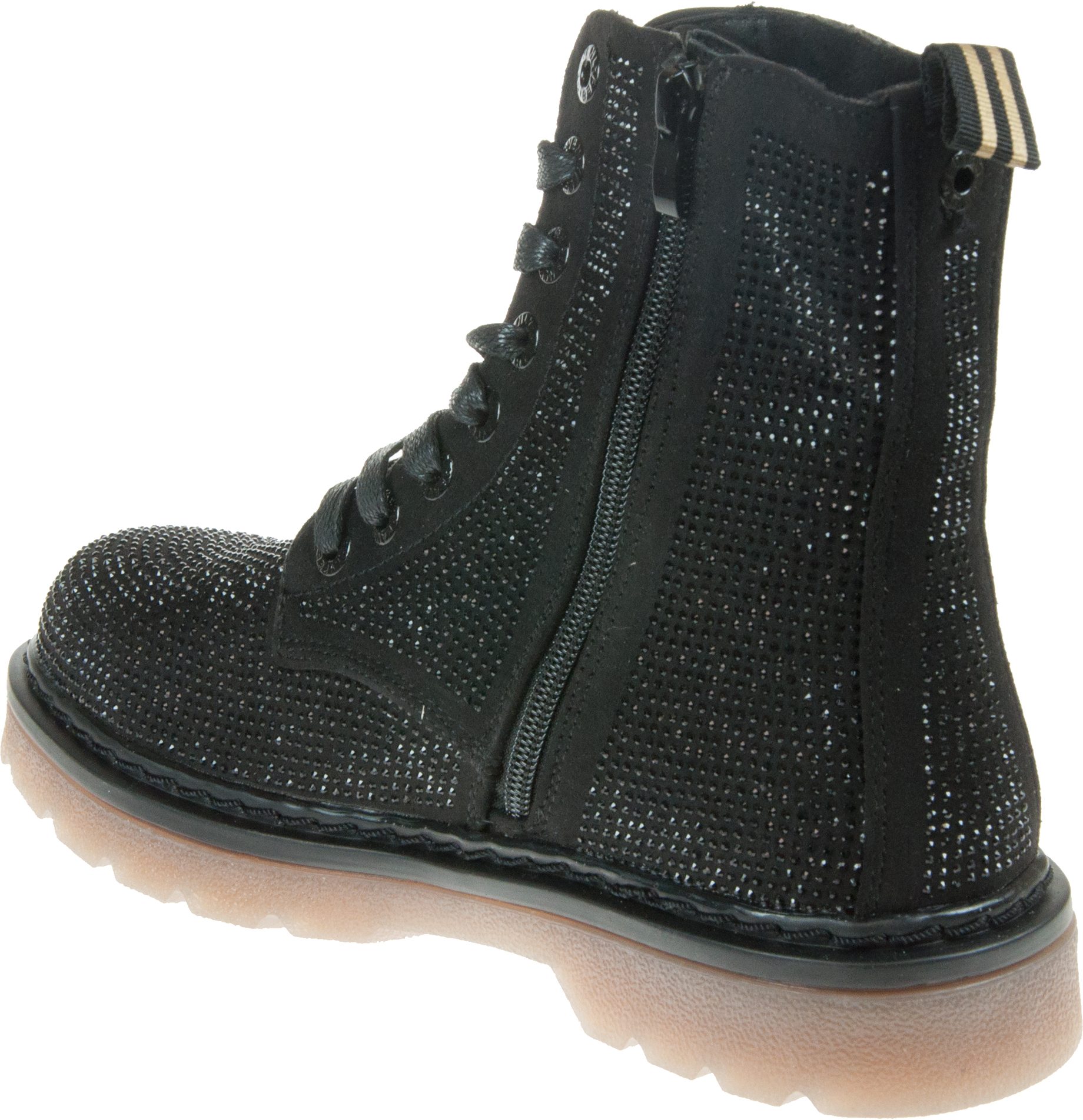 Heavenly Feet Justina Black Diamante Ankle Boots Humphries Shoes