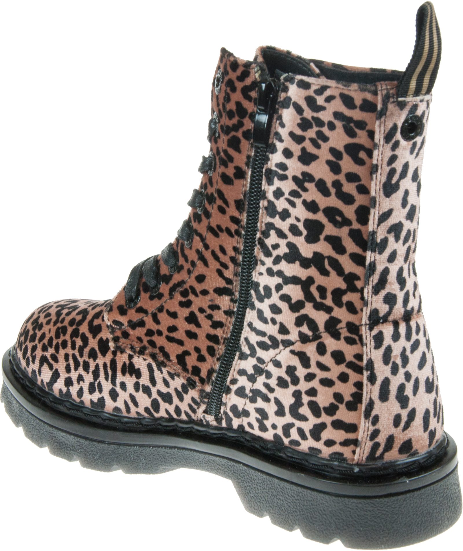 Heavenly Feet Justina Leopard Velour Ankle Boots Humphries Shoes