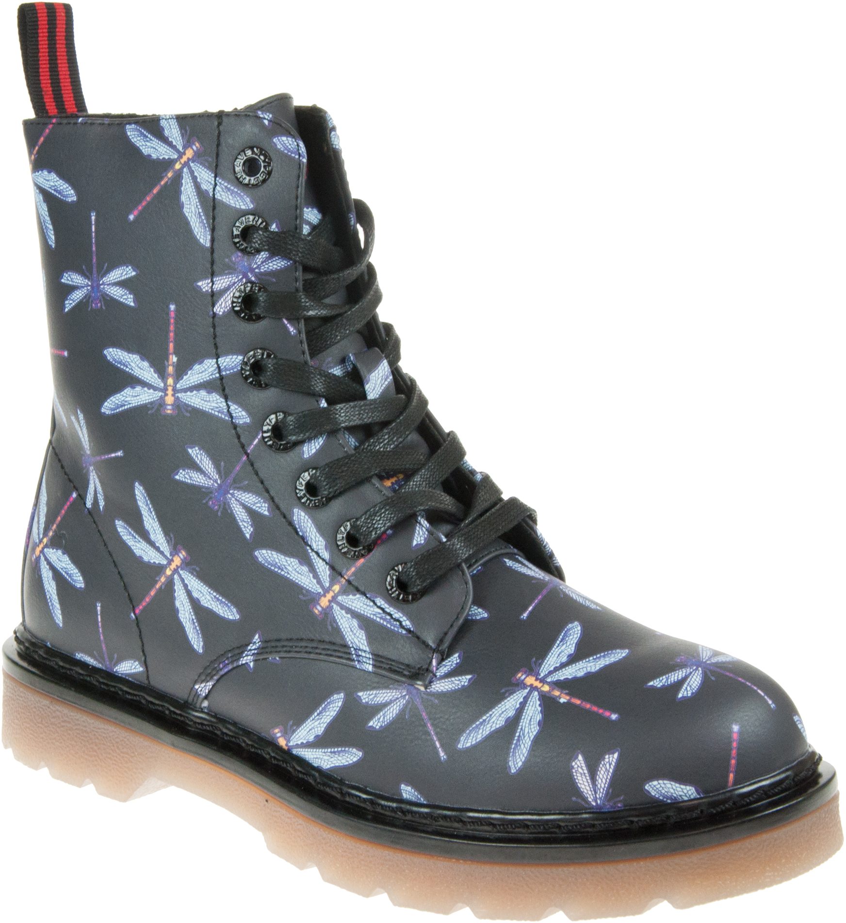 Heavenly Feet Justina Black Dragonfly Ankle Boots Humphries Shoes